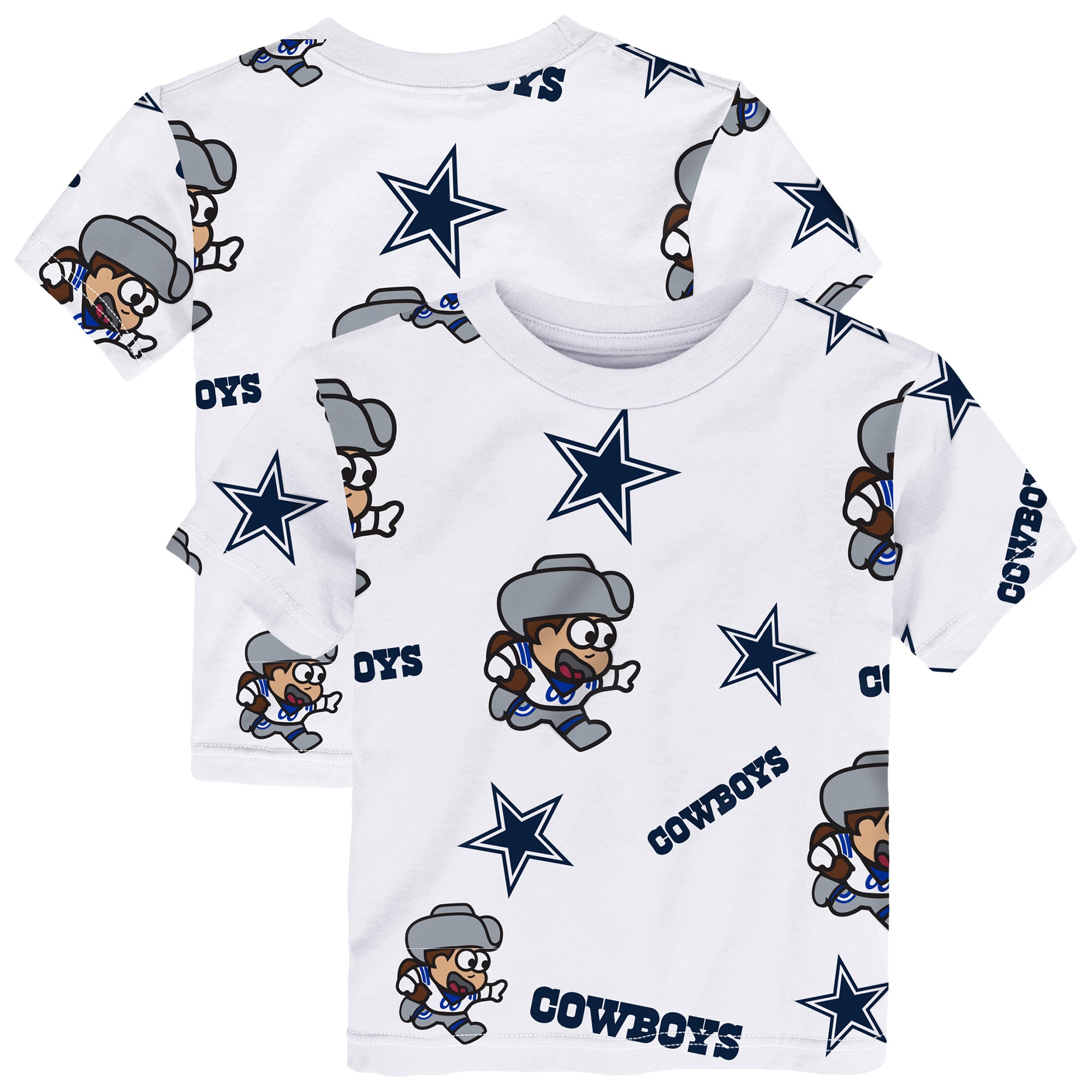 T-shirt de jeu blanc Outerstuff pour tout-petits, mascotte des Dallas Cowboys