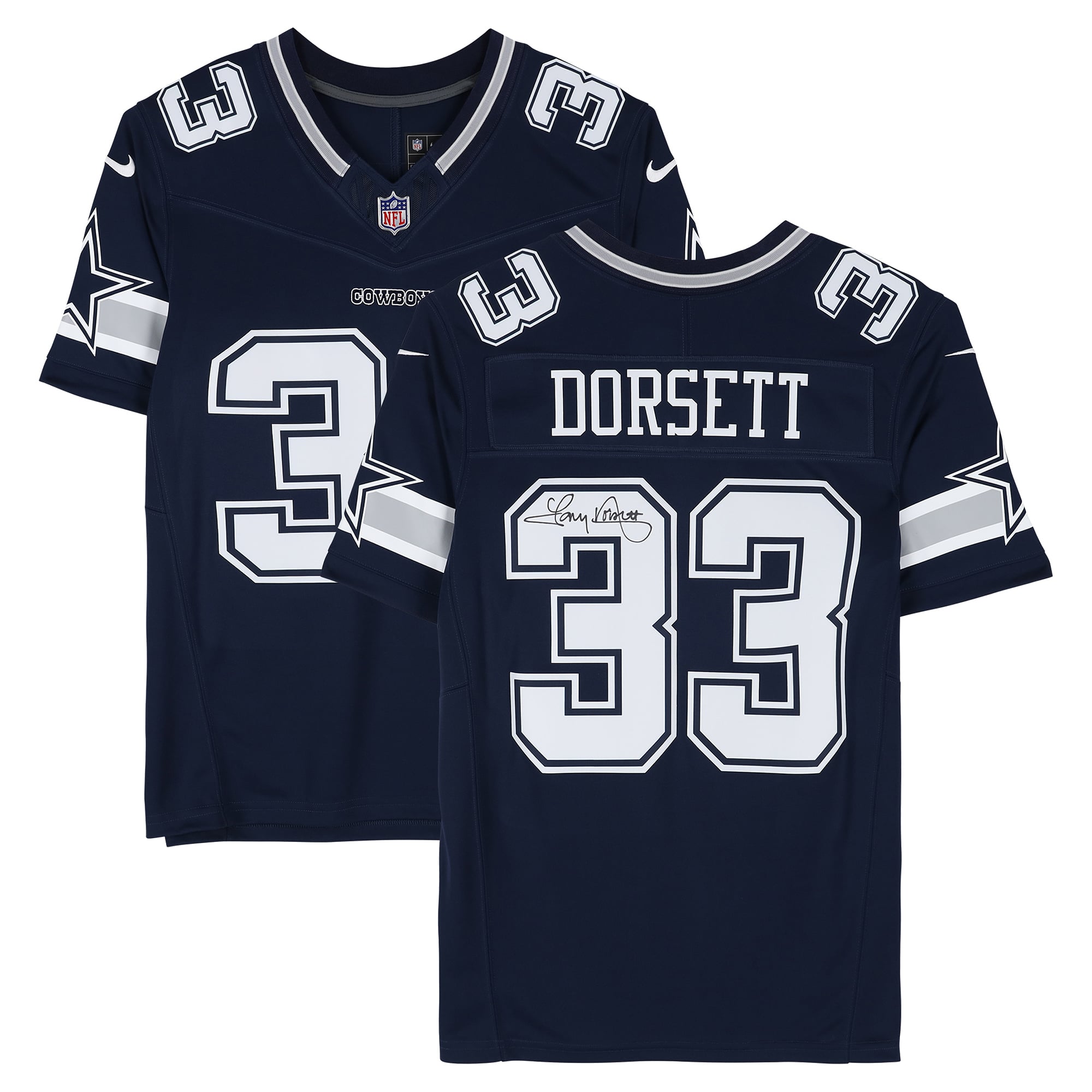 Tony Dorsett Dallas Cowboys Autographed Navy Nike Limited Jersey