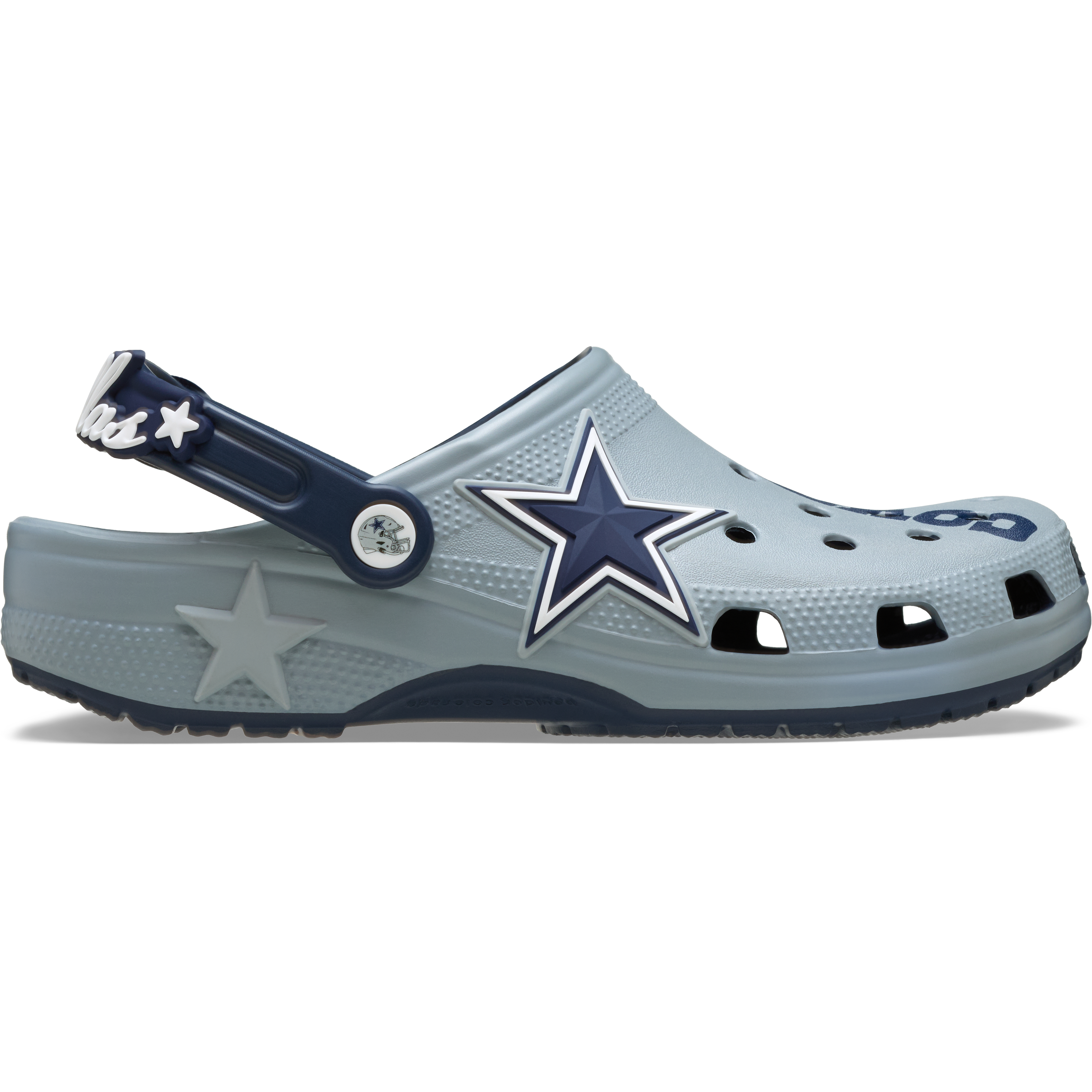 Unisex Crocs  Silver Dallas Cowboys Classic Clog