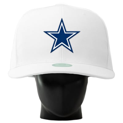  Dallas Cowboys Noggin Boss Unisex Oversized Hat - White