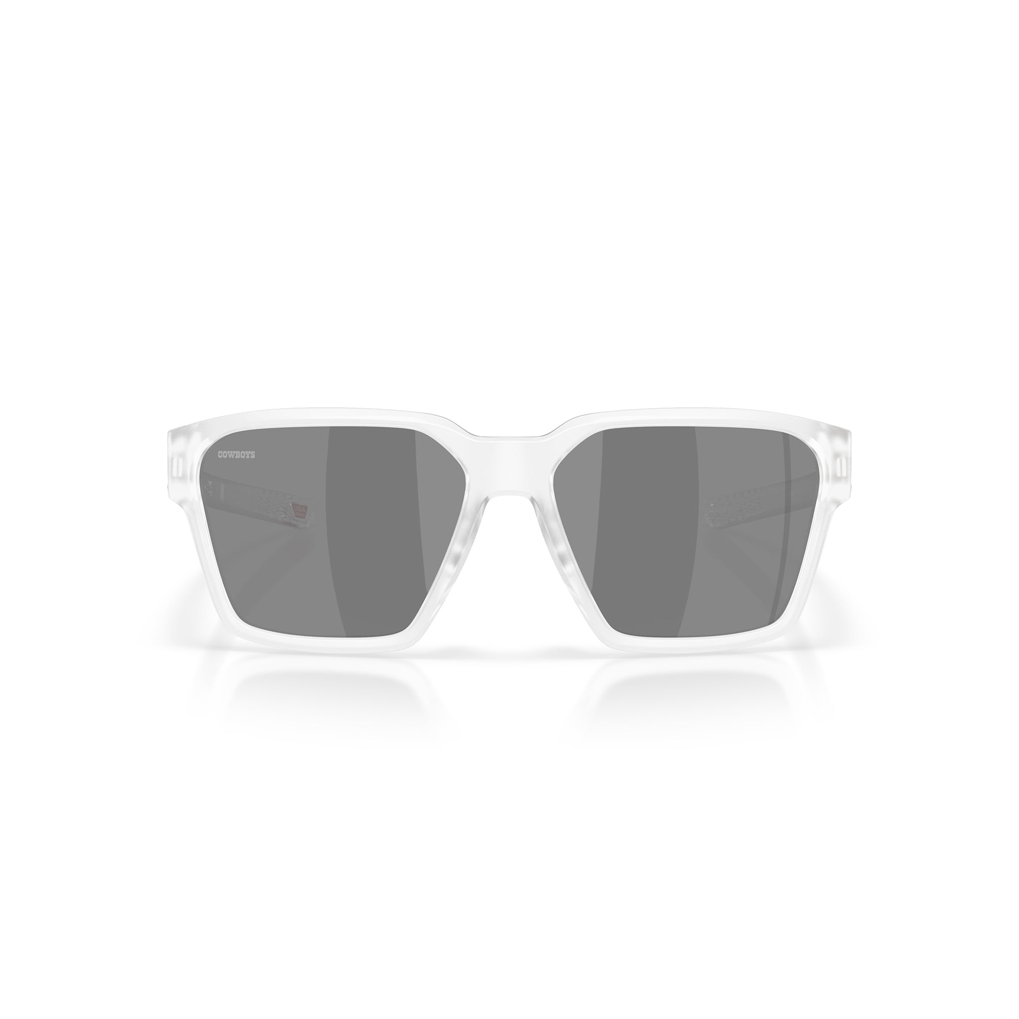 Lunettes de soleil unisexes Oakley Dallas Cowboys Briza Matte Clear avec verres polarisés Prizm Black