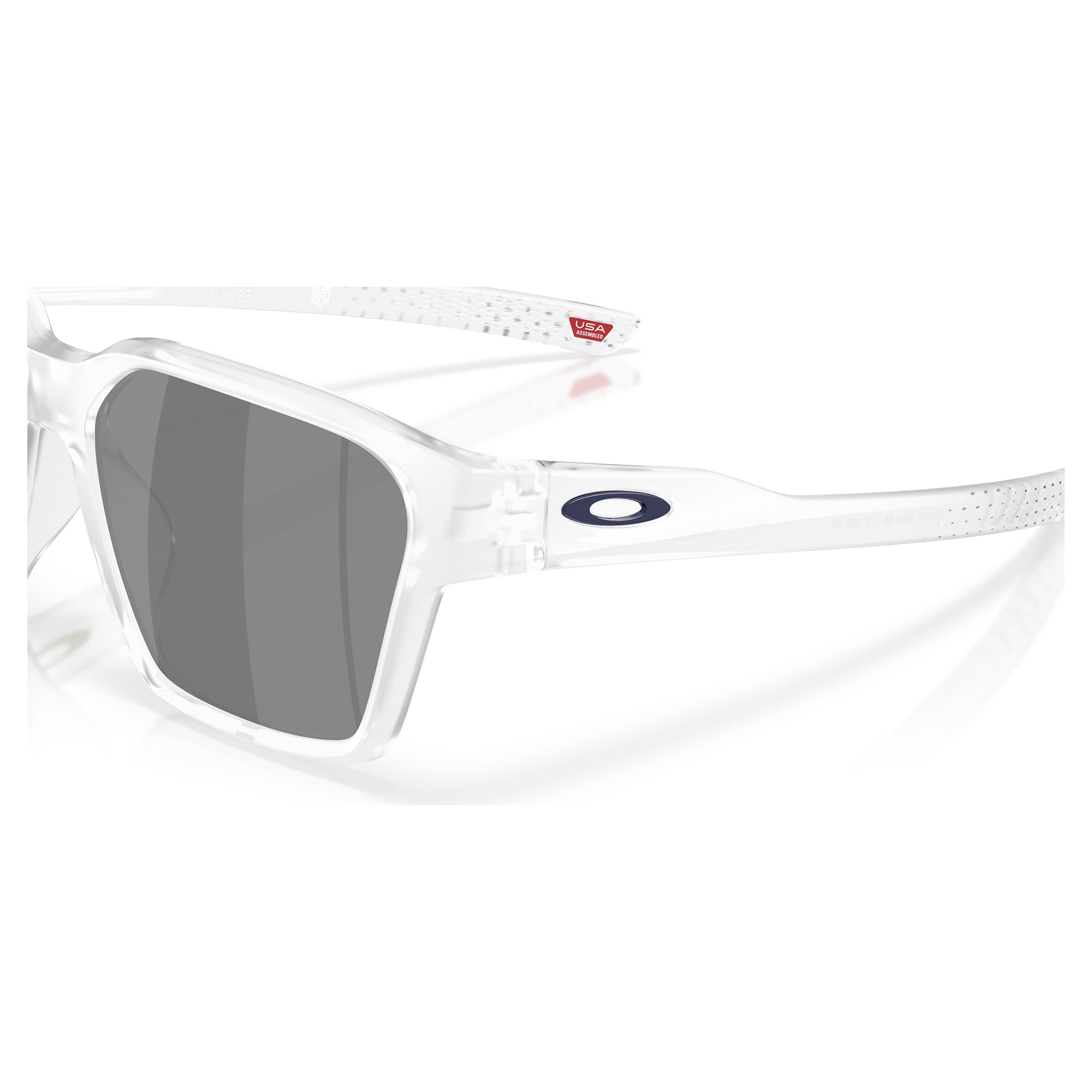 Lunettes de soleil unisexes Oakley Dallas Cowboys Briza Matte Clear avec verres polarisés Prizm Black