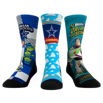  Dallas Cowboys Rock Em Unisex Toy Story Three-Pack Crew Socks Set - Royal