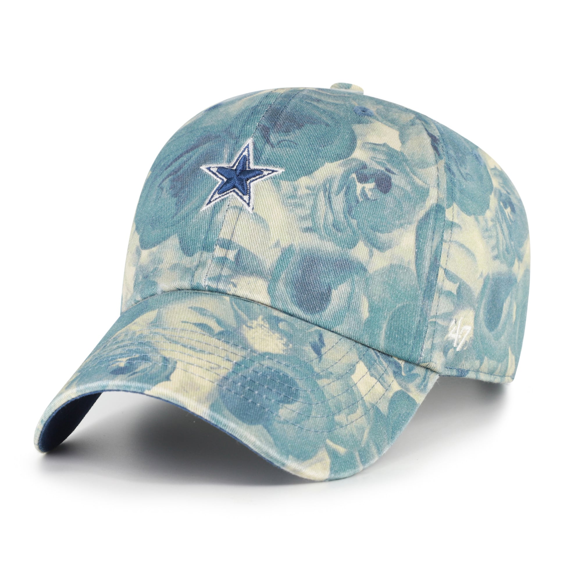 Casquette ajustable pour femme « 47 Blue Dallas Cowboys Gardenia Clean Up »
