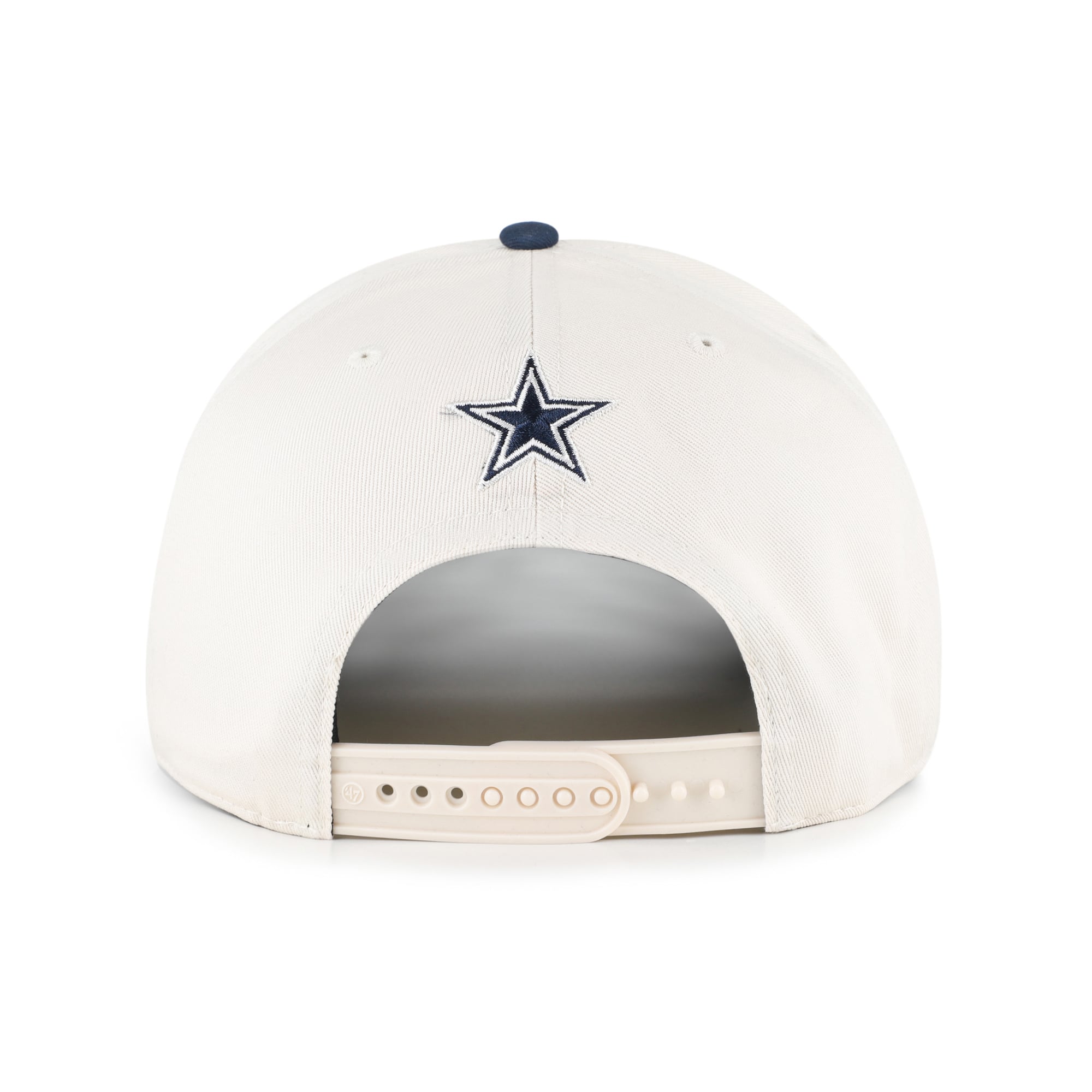 Women's '47 Natural/Navy Dallas Cowboys Rope Script Hitch Adjustable Hat