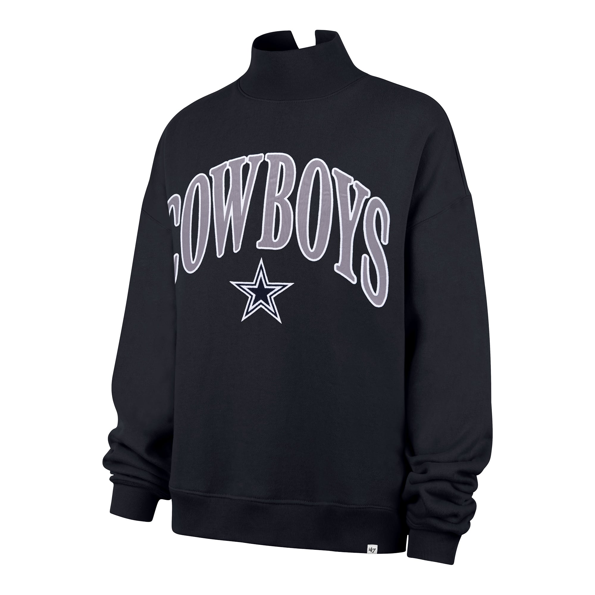 Sweat-shirt oversize à col montant « 47 Navy Dallas Cowboys » pour femme