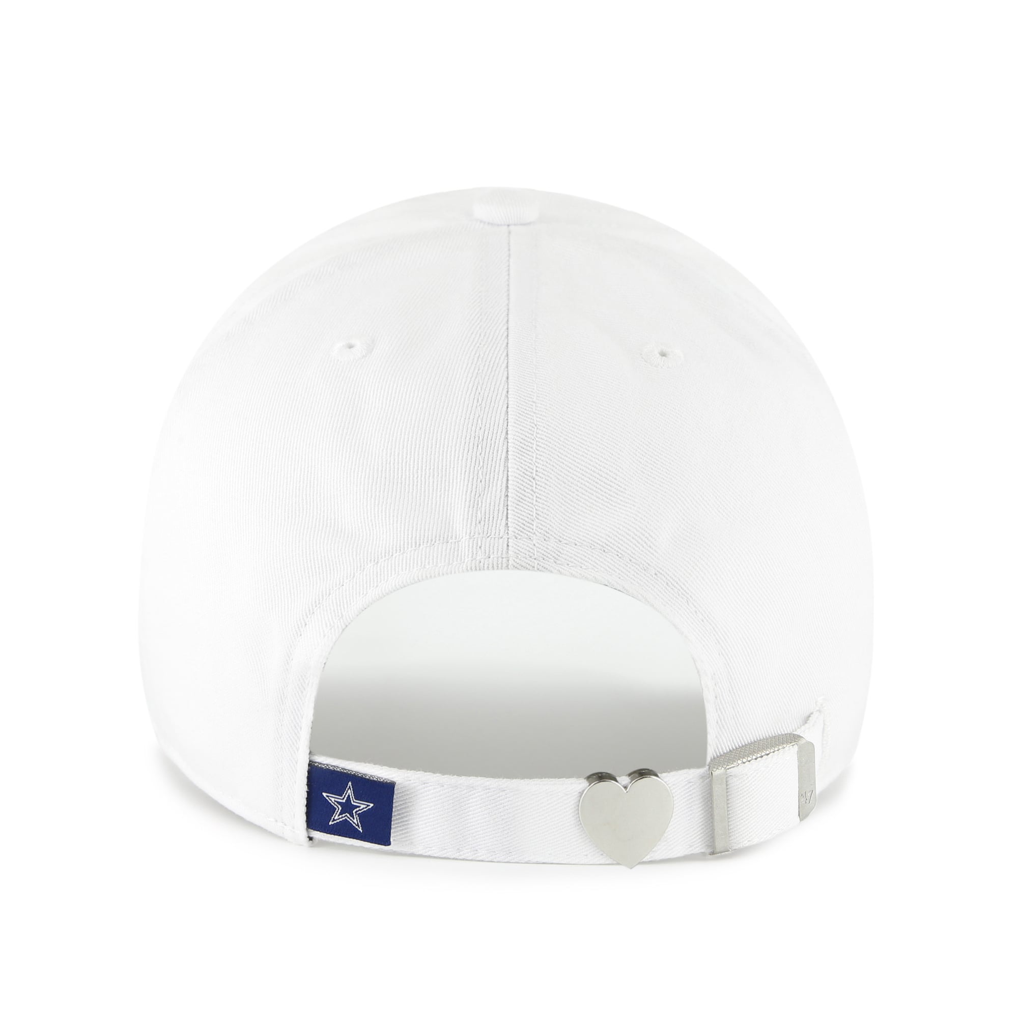 Women's '47 White Dallas Cowboys Trendy Script Clean Up Adjustable Hat