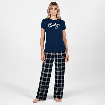  Dallas Cowboys Concepts Sport Women's Highland Sleep Set - Navy