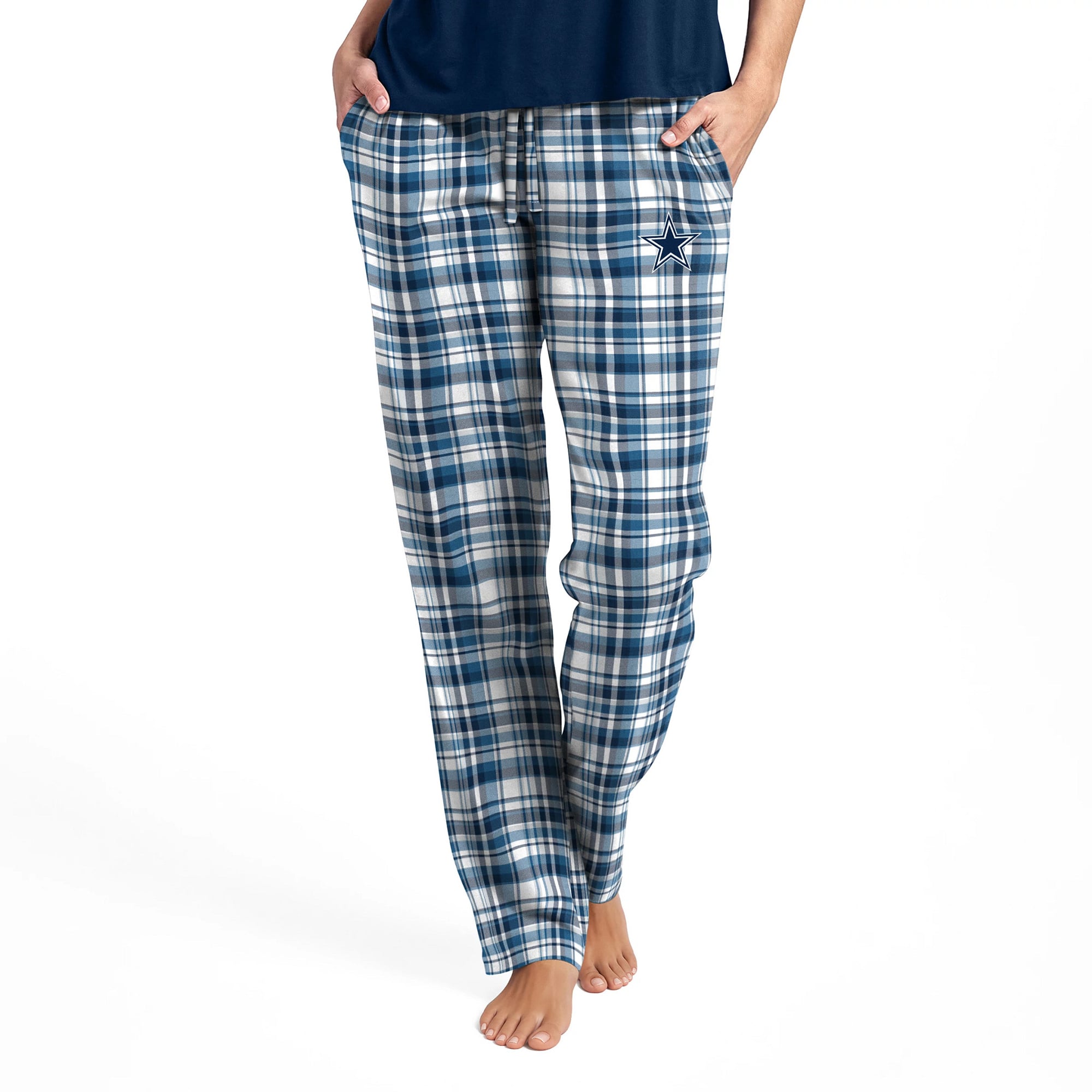 Women's Concepts Sport  Navy Dallas Cowboys Medley Plaid Pants