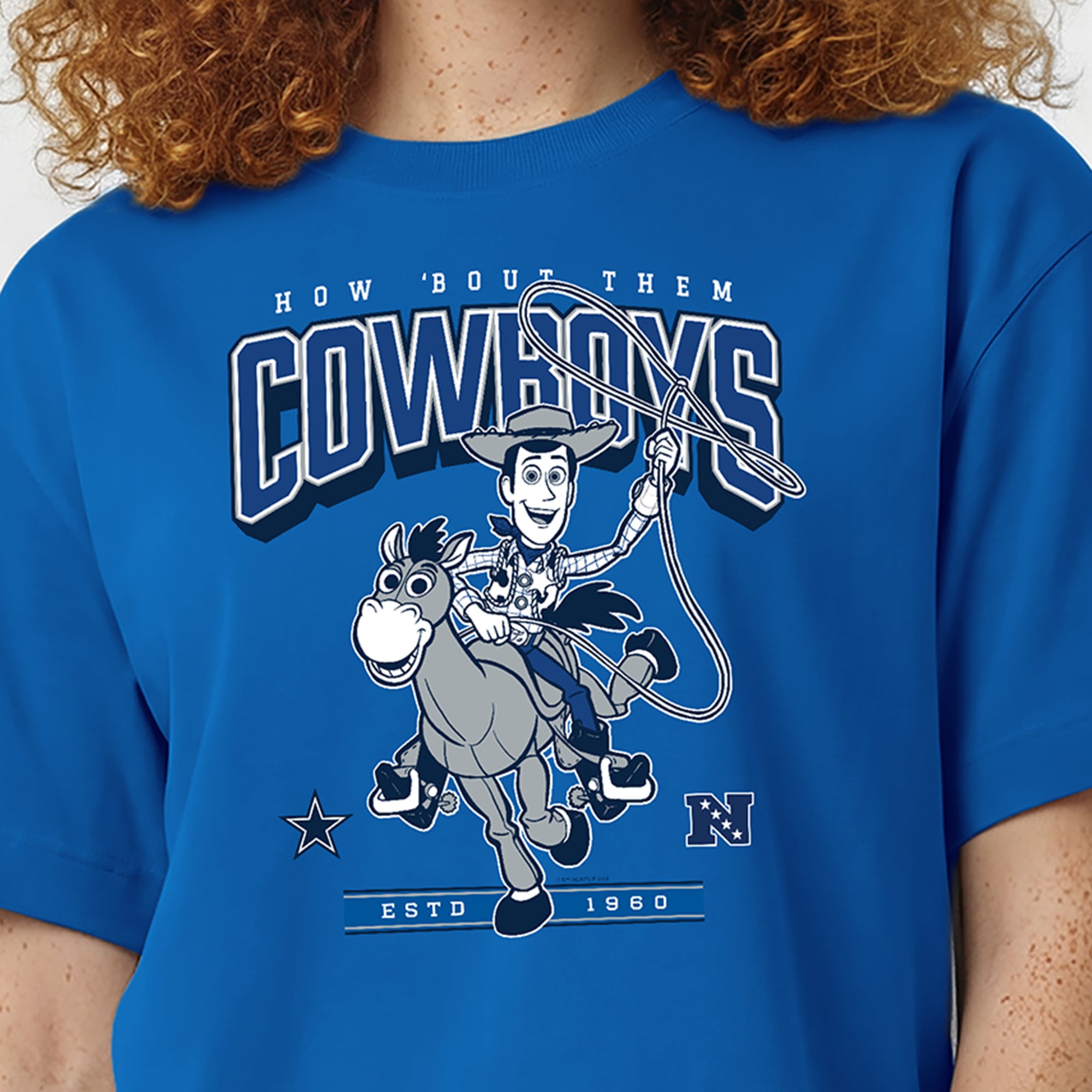 T-shirt femme Disney x Champion Royal Dallas Cowboys Woody All-Star