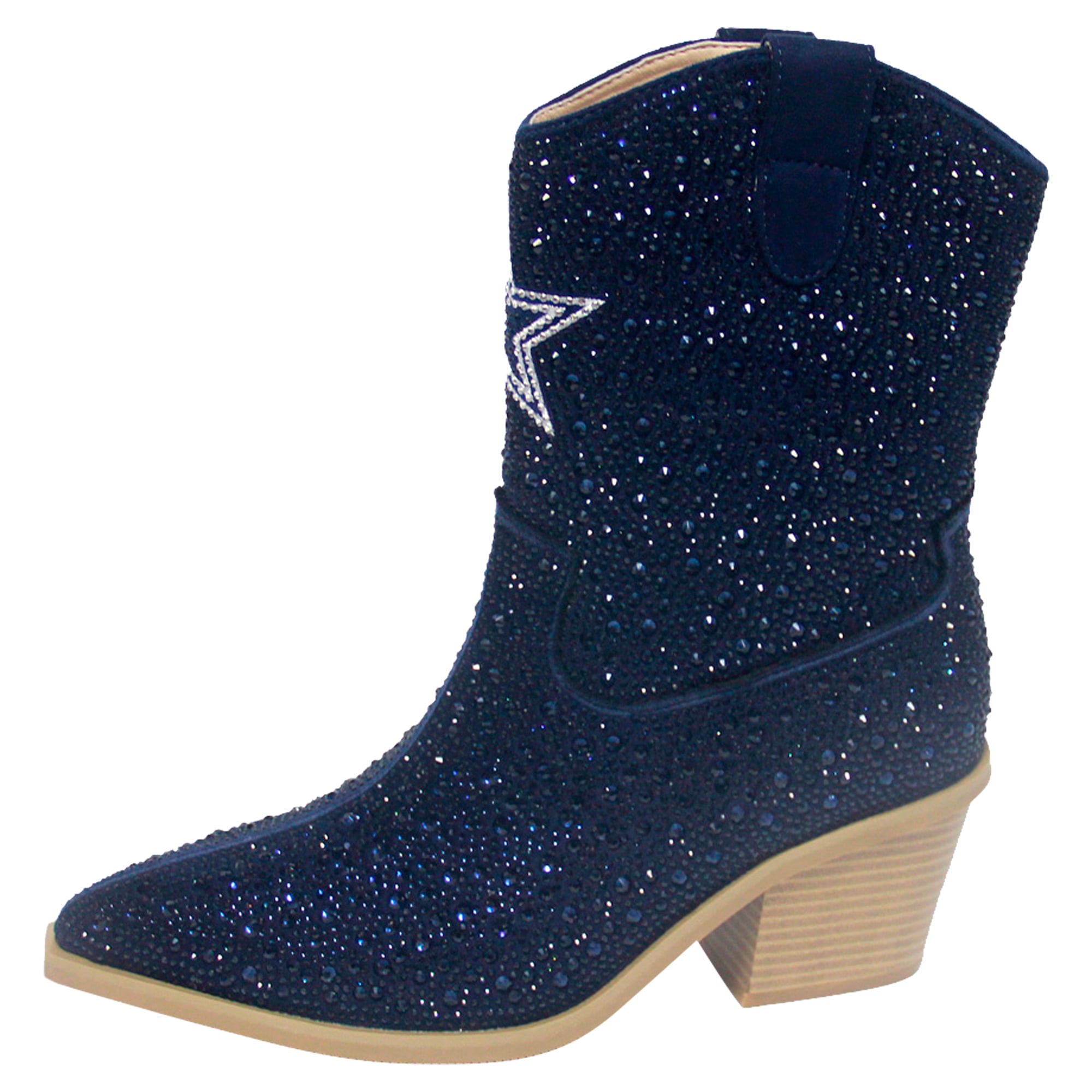 Bottines à cristaux FABGATING by Cuce bleu marine Dallas Cowboys pour femmes