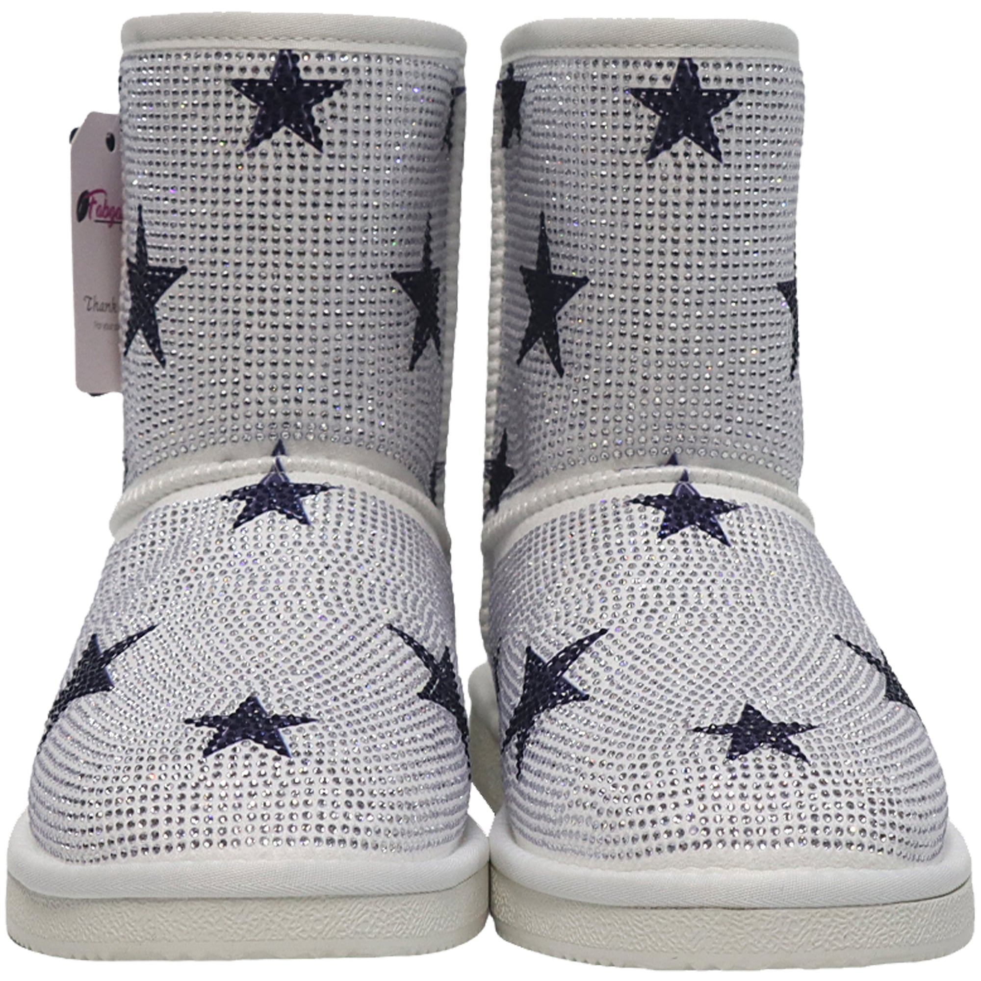 Bottines à enfiler FABGATING by Cuce blanches avec logo des Dallas Cowboys