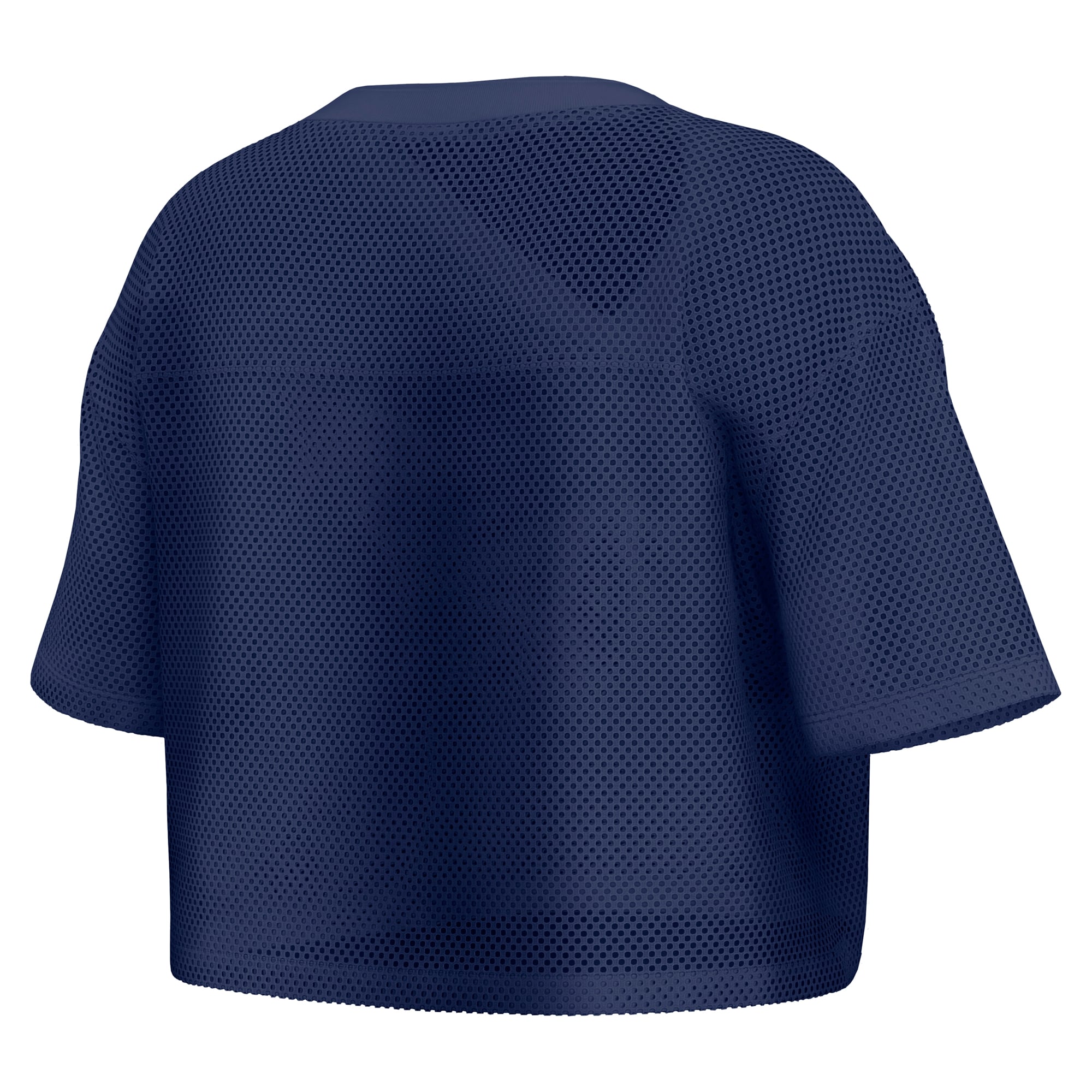 Maillot court oversize en maille à col V Fanatics bleu marine pour femme, Dallas Cowboys