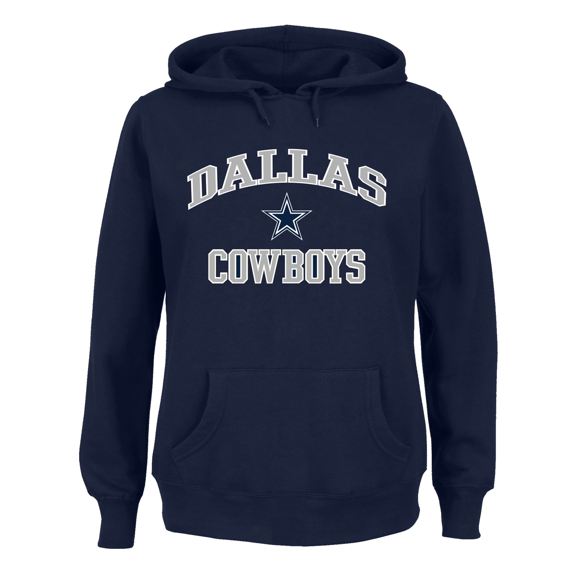 Sweat à capuche Fanatics bleu marine pour femme, Dallas Cowboys, grandes tailles, motif cœur et âme