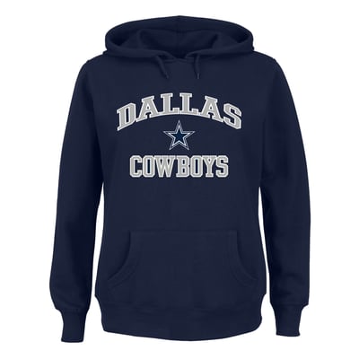 Dallas Cowboys Fanatics Women's Plus Size Heart & Soul Hoodie - Navy