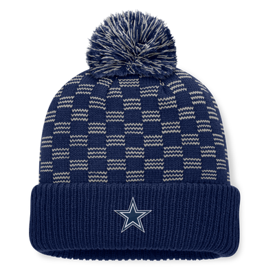 Dallas Cowboys Fanatics Women's Relic Cuffed Knit Hat with Pom - Navy