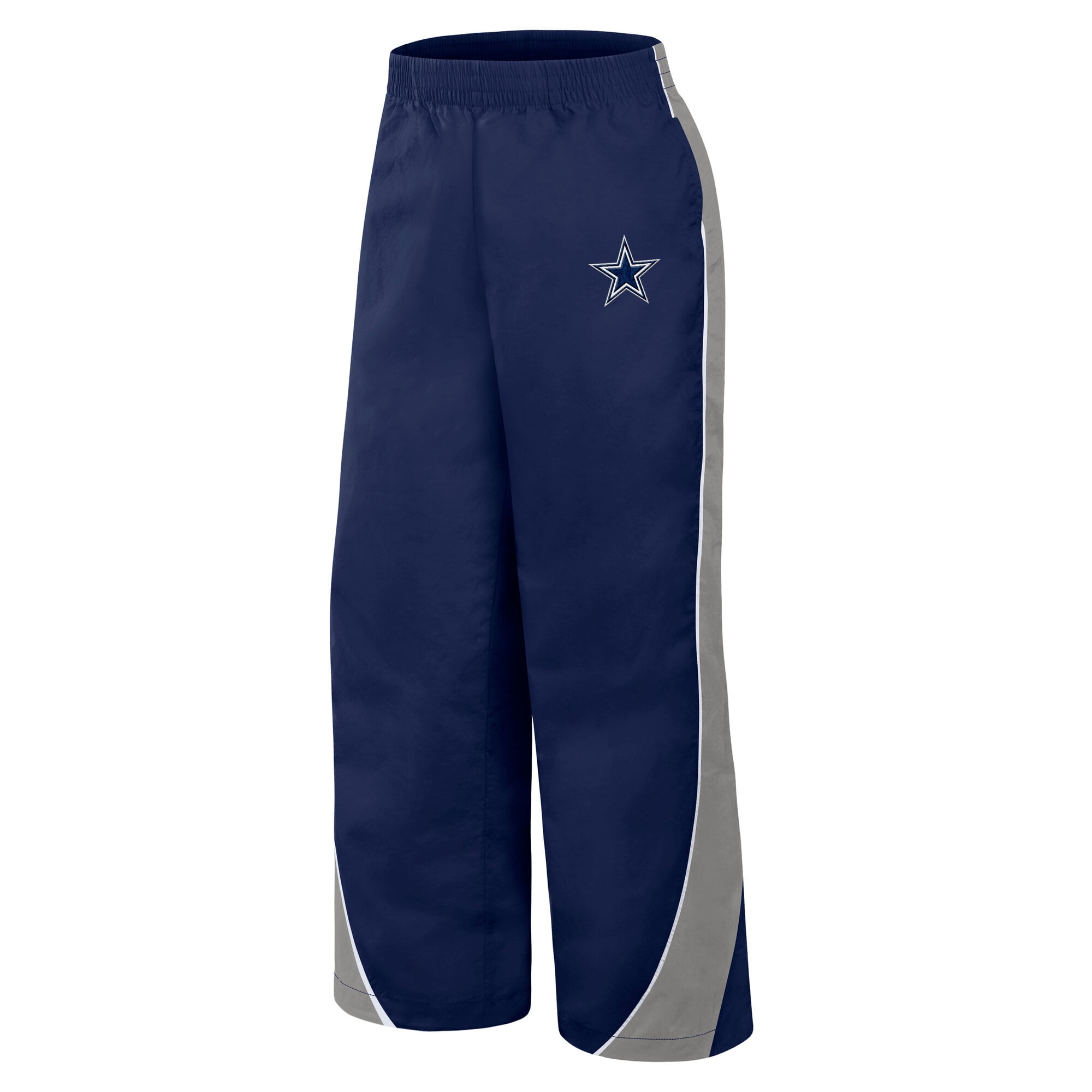 Women's Fanatics Navy/Gray Dallas Cowboys Team First Backwards Lateral Nylon Pants
