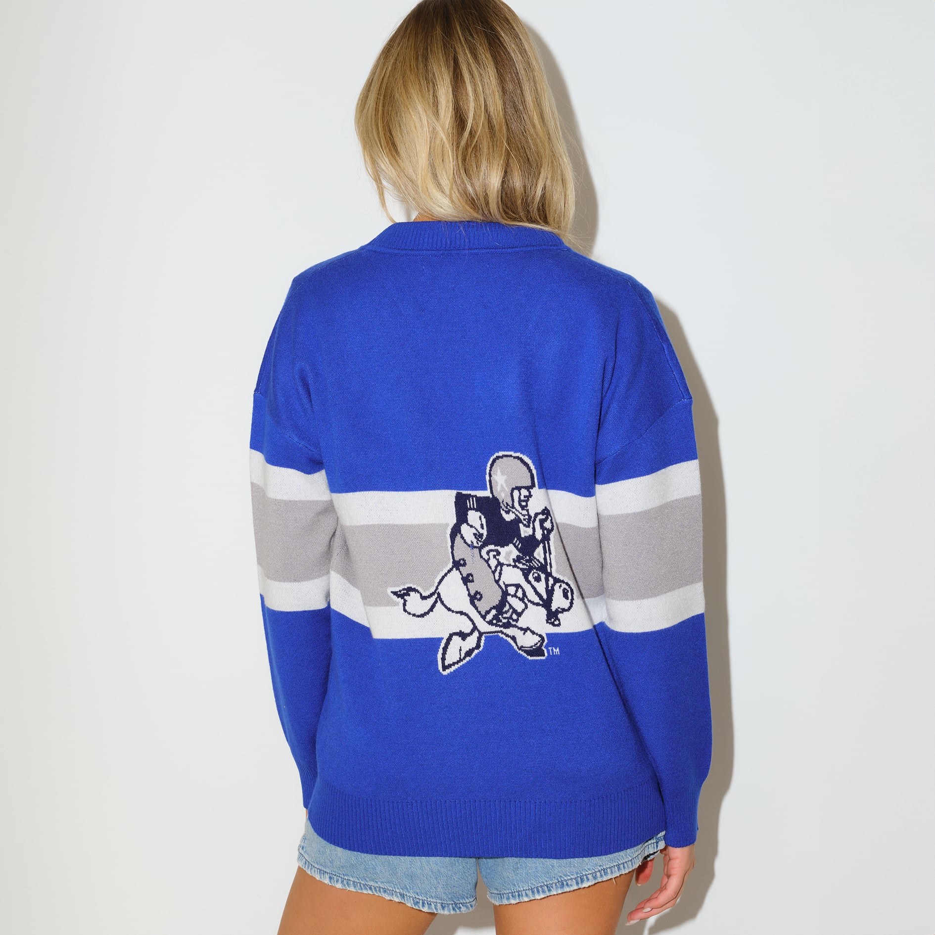 Women's KadyLuxe  Blue Dallas Cowboys Vinti Tri-Blend Cardigan