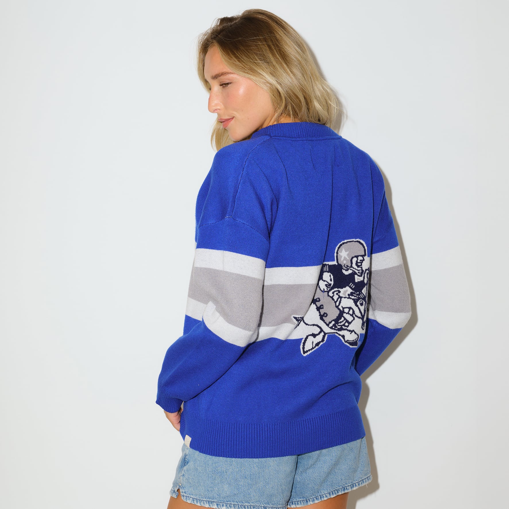 Women's KadyLuxe  Blue Dallas Cowboys Vinti Tri-Blend Cardigan