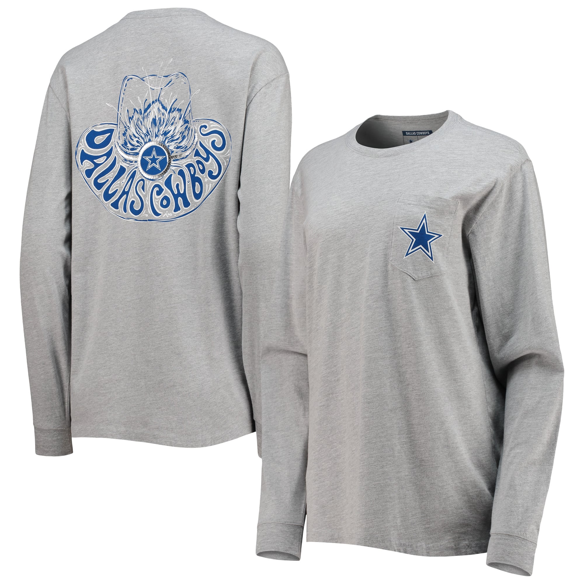 Women's Lauren James Heathered Gray Dallas Cowboys Fancy Cowboy