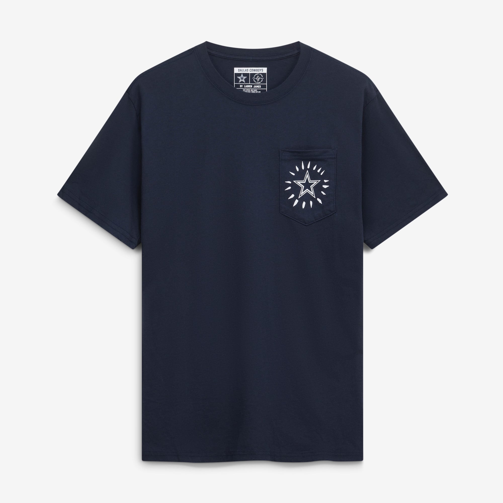 T-shirt Lauren James bleu marine Dallas Cowboys pour femmes