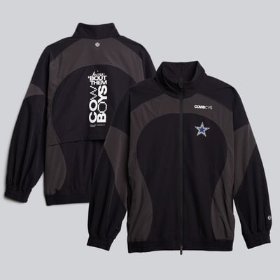 Dallas Cowboys lululemon Women's Ventilated Oversized Track Jacket - Black