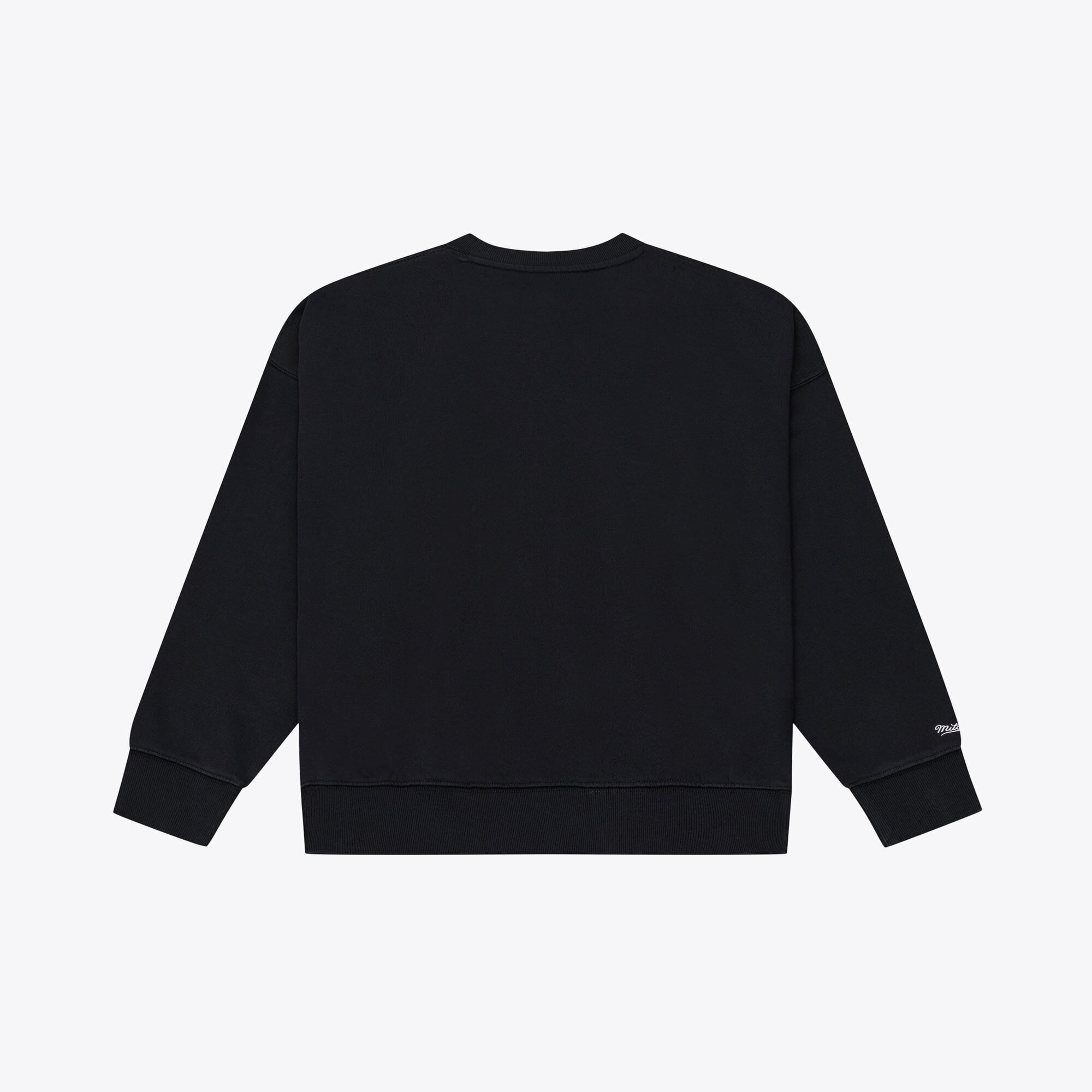 Women's Mitchell & Ness Black Dallas Cowboys Core Essentials Micro Logo Fleece Sweatshirt