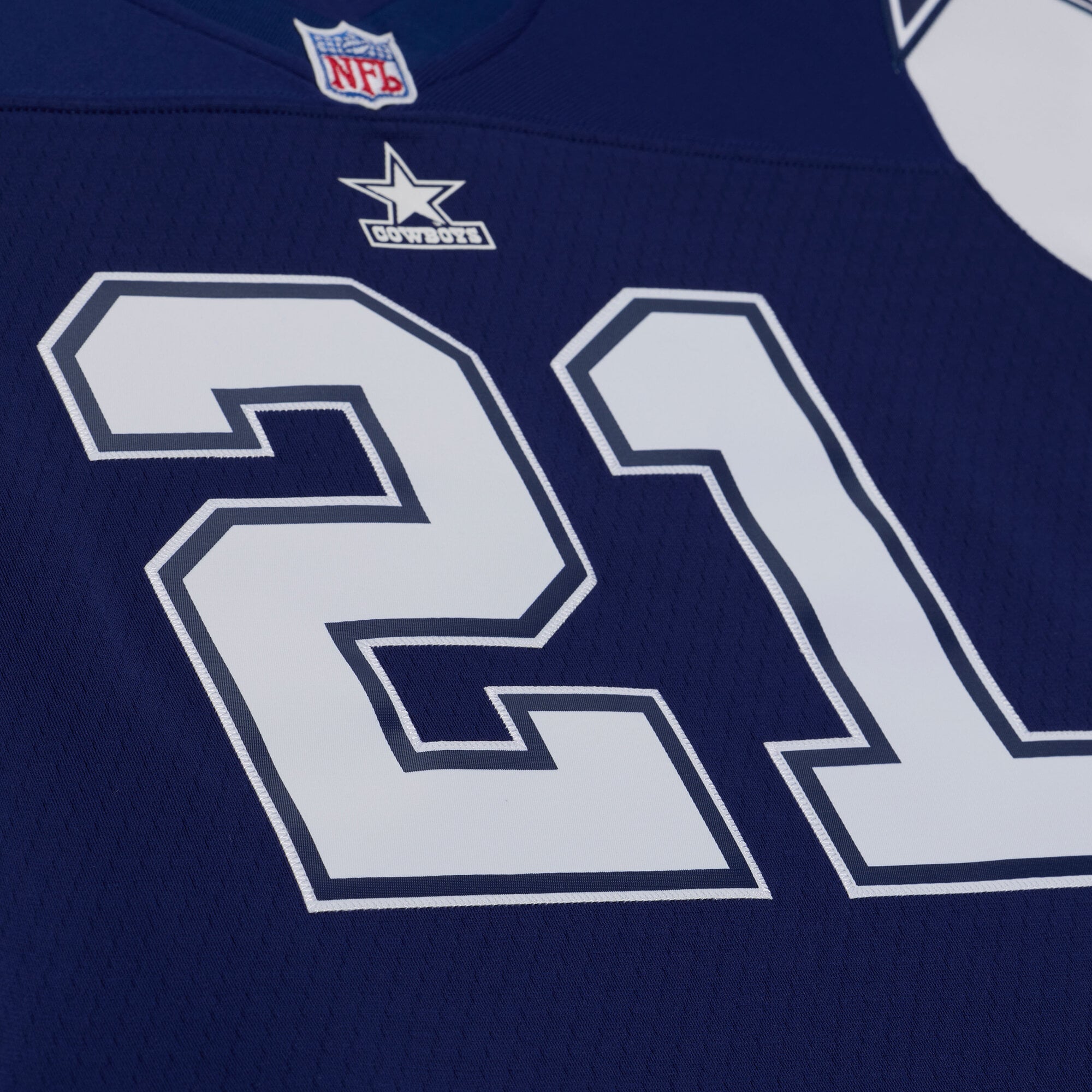 Women's Mitchell & Ness Deion Sanders Navy Dallas Cowboys 1995 Legacy Replica Jersey