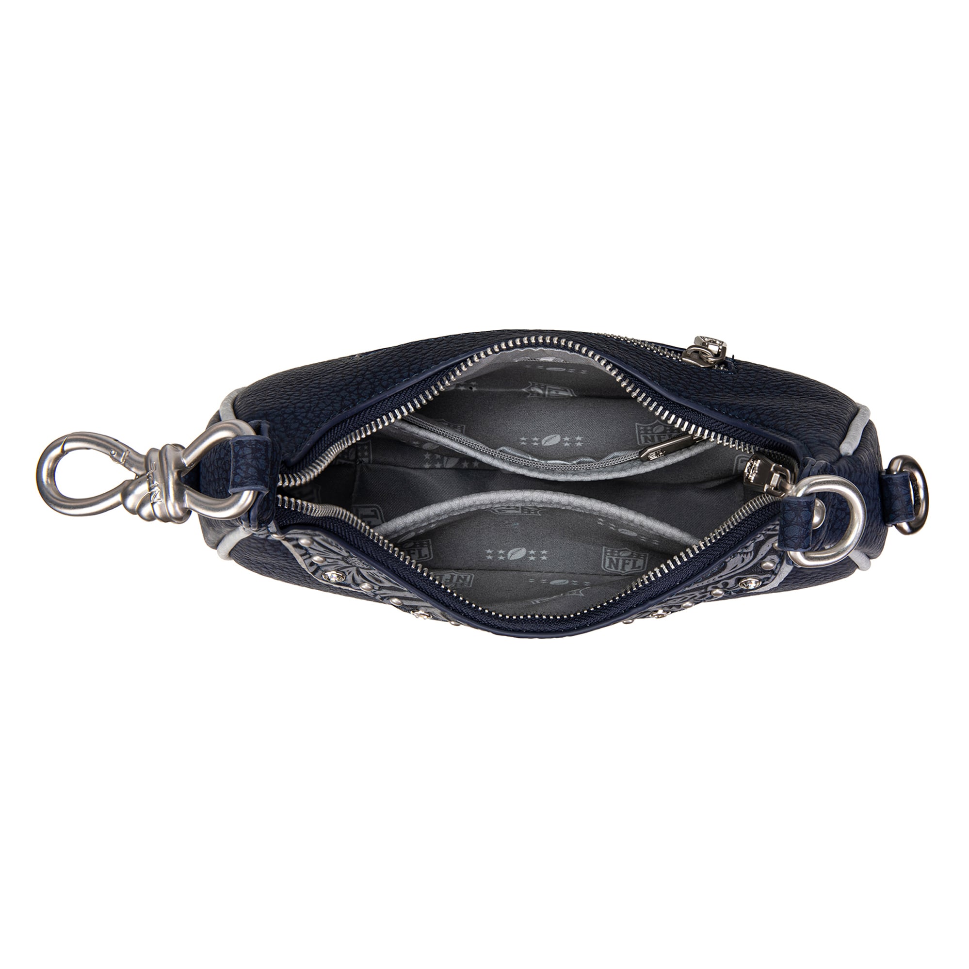 Women's Montana West Dallas Cowboys Crescent Shoulder Bag