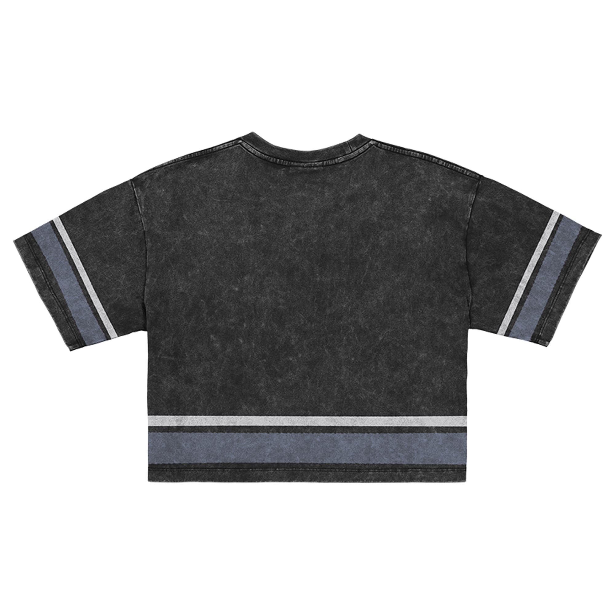 T-shirt court New Era noir Dallas Cowboys Lifestyle pour femme, délavé à l'huile minérale, coupe carrée.