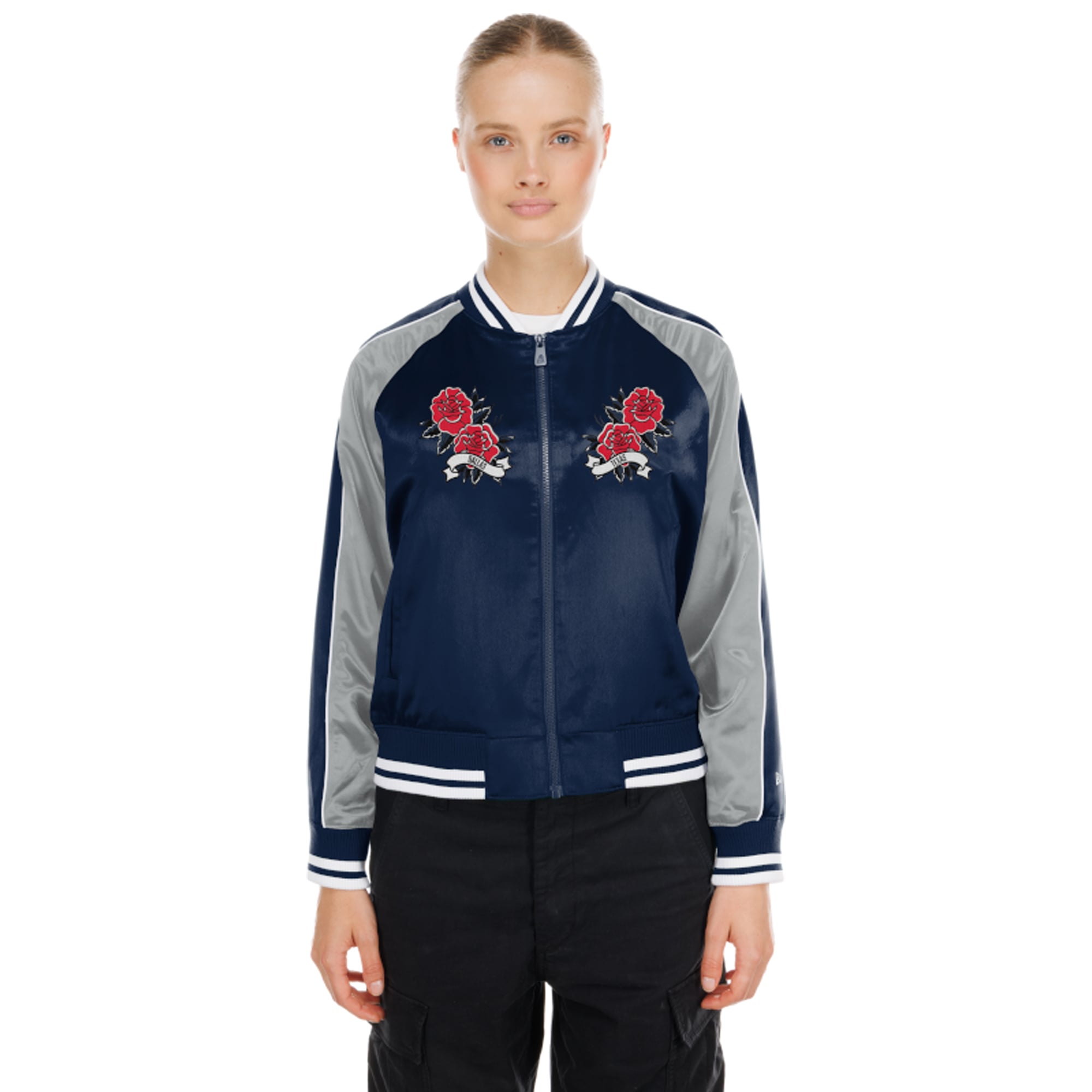 Veste satinée New Era bleu marine Dallas Cowboys Lifestyle pour femme