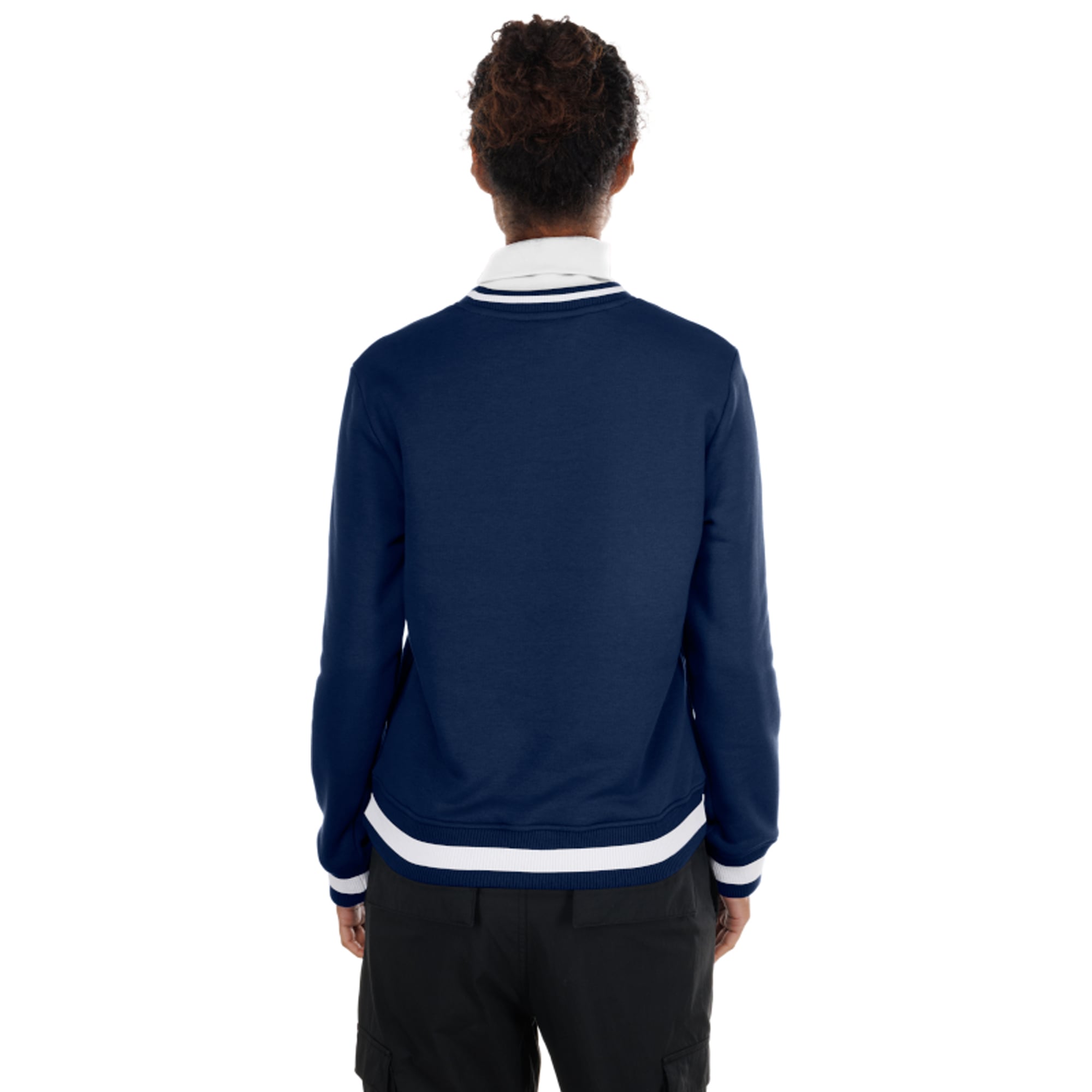 Pull à col roulé New Era bleu marine Dallas Cowboys Sport Classics pour femme