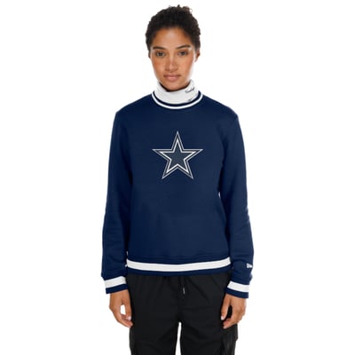  Dallas Cowboys New Era Women's Sport Classics Turtleneck - Navy
