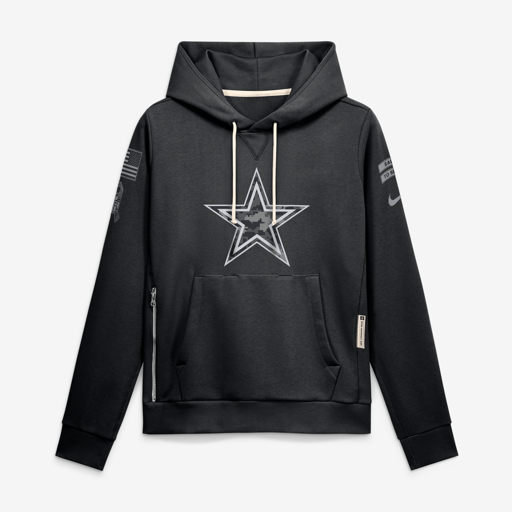 Women's Nike Black Dallas Cowboys 2026 Salute to Service Sideline Dri ...