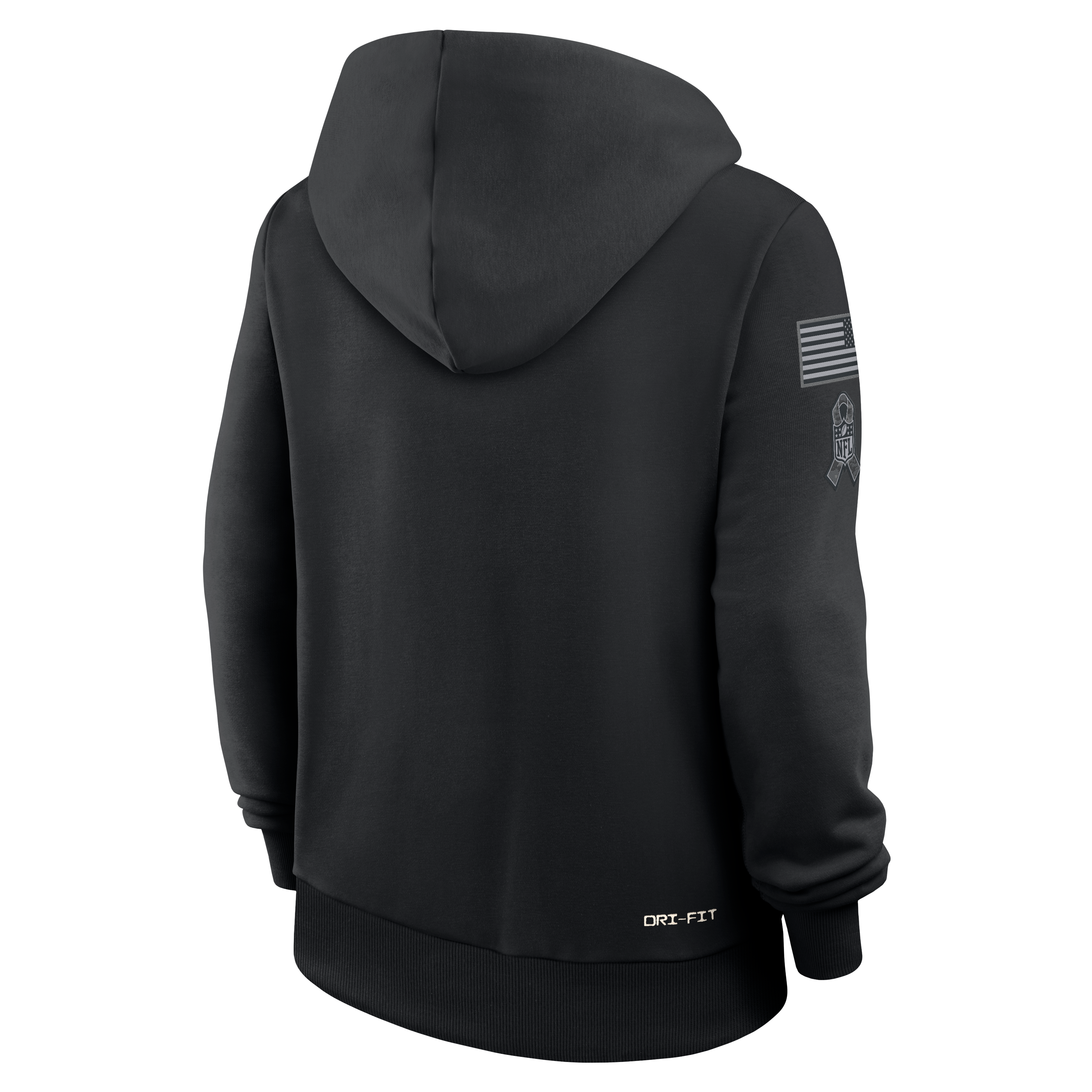 Sweat à capuche Nike Dallas Cowboys 2026 Salute to Service Sideline Dri-FIT noir pour femme
