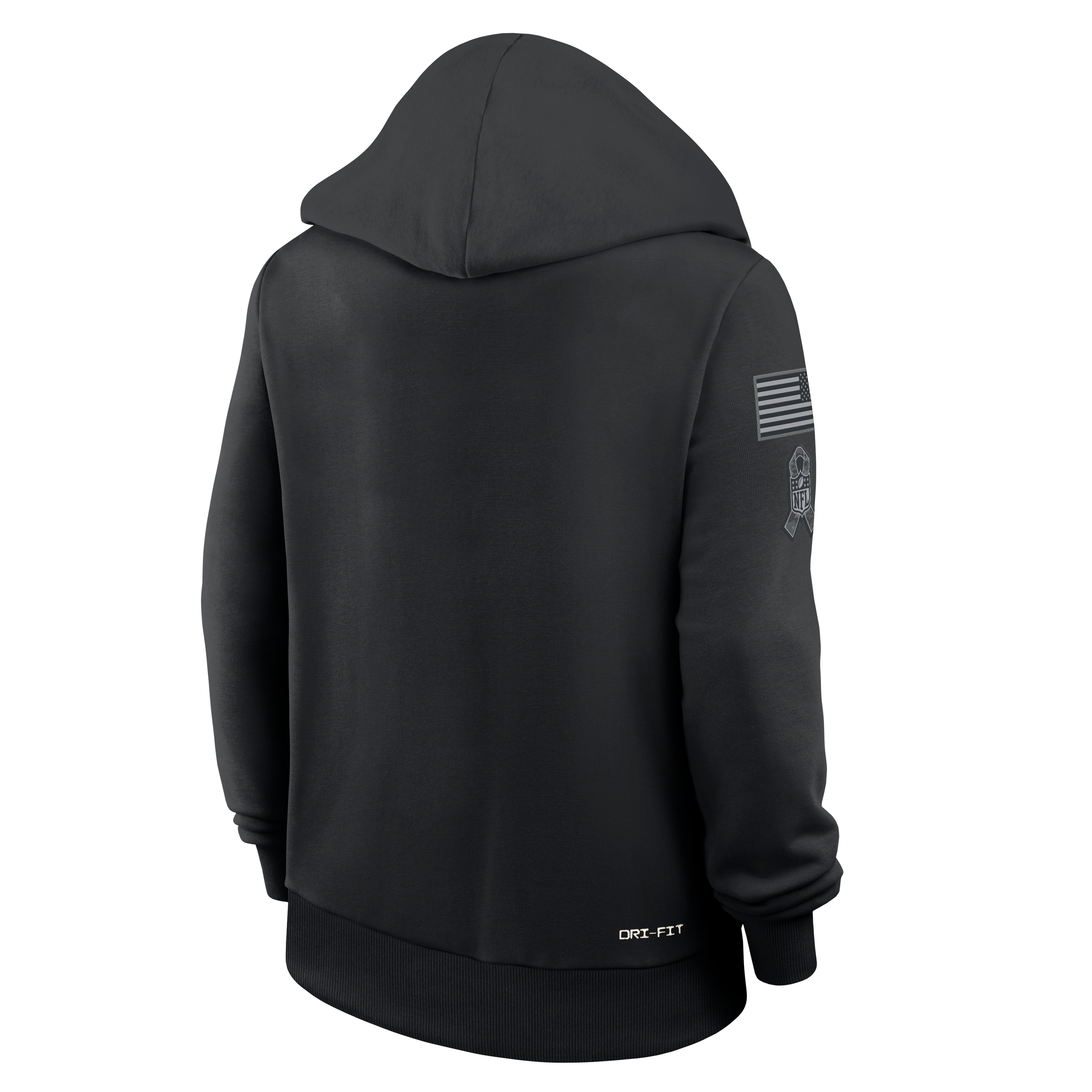Sweat à capuche Nike Dallas Cowboys 2026 Salute to Service Sideline Dri-FIT noir pour femme