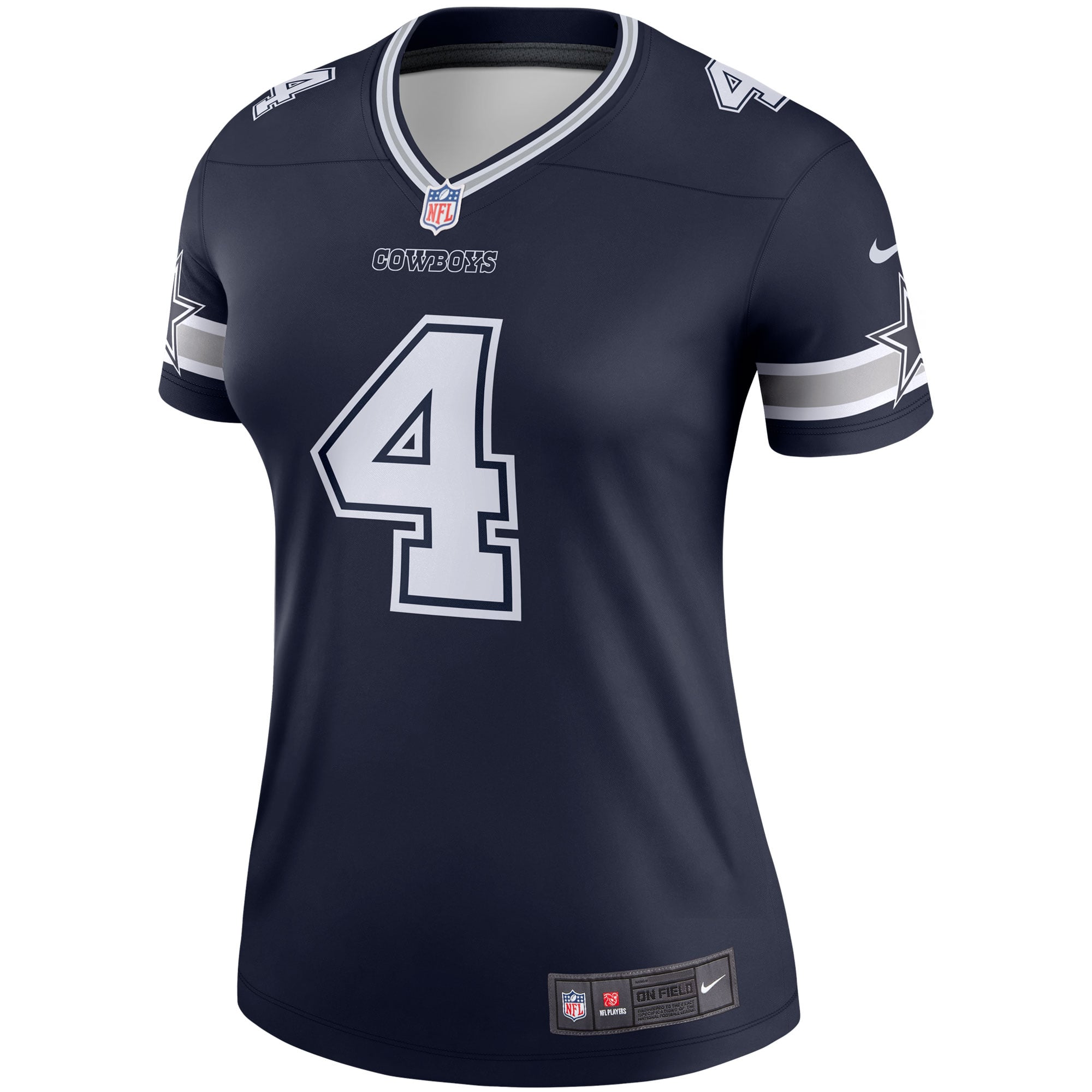 Haut de performance Nike Dak Prescott pour femme, blanc, Dallas Cowboys Legend Player