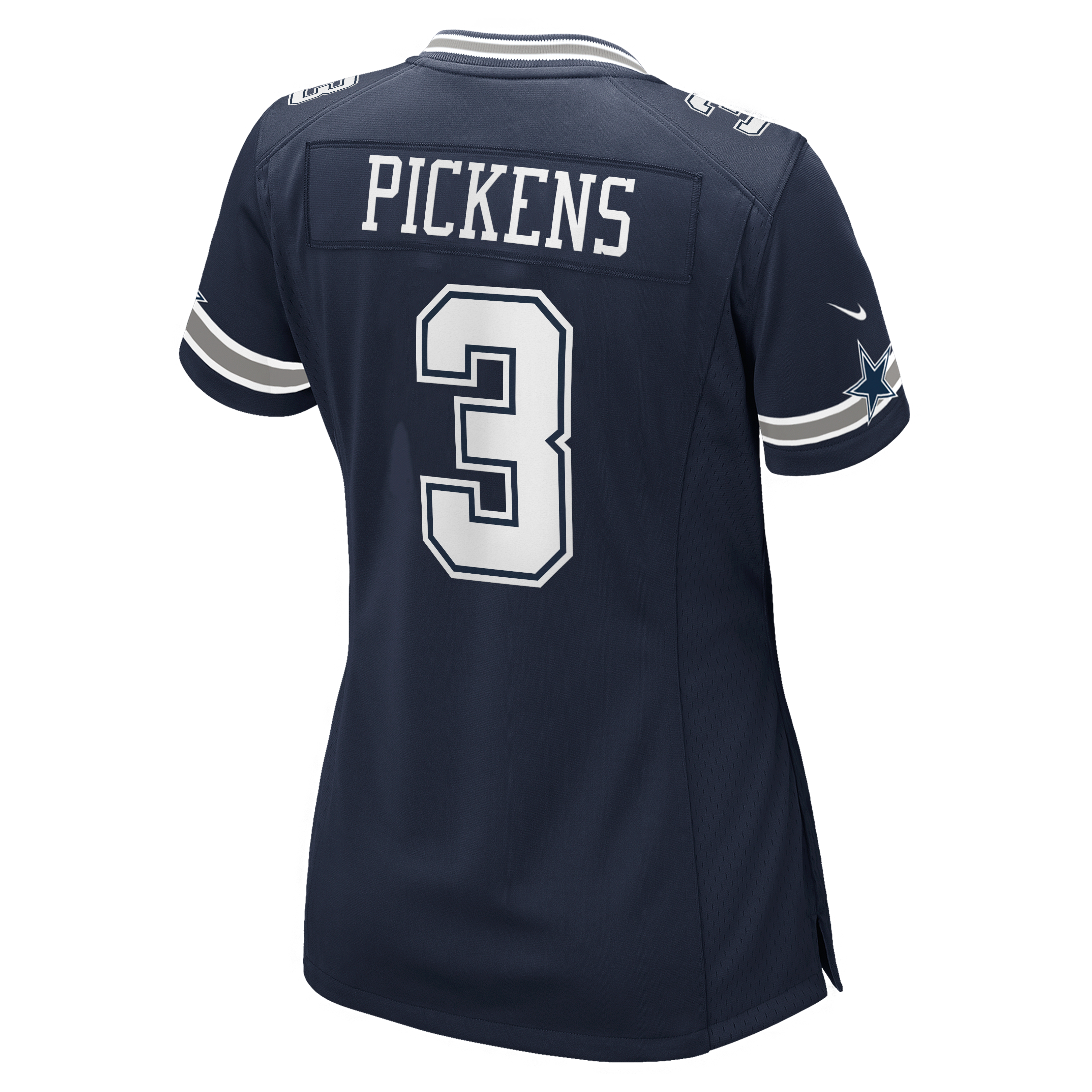 Maillot Nike George Pickens bleu marine des Cowboys de Dallas pour femme