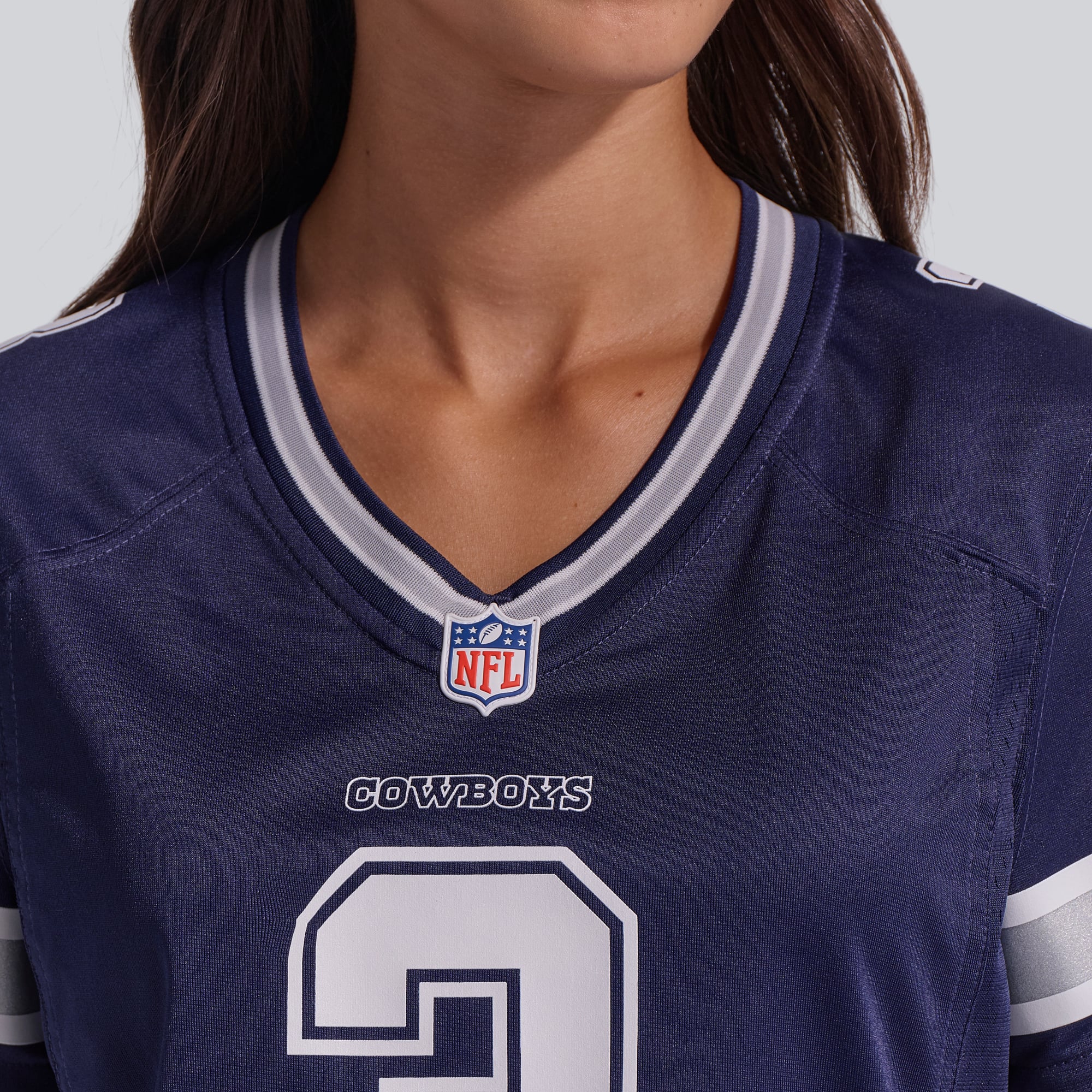 Maillot Nike George Pickens bleu marine des Cowboys de Dallas pour femme