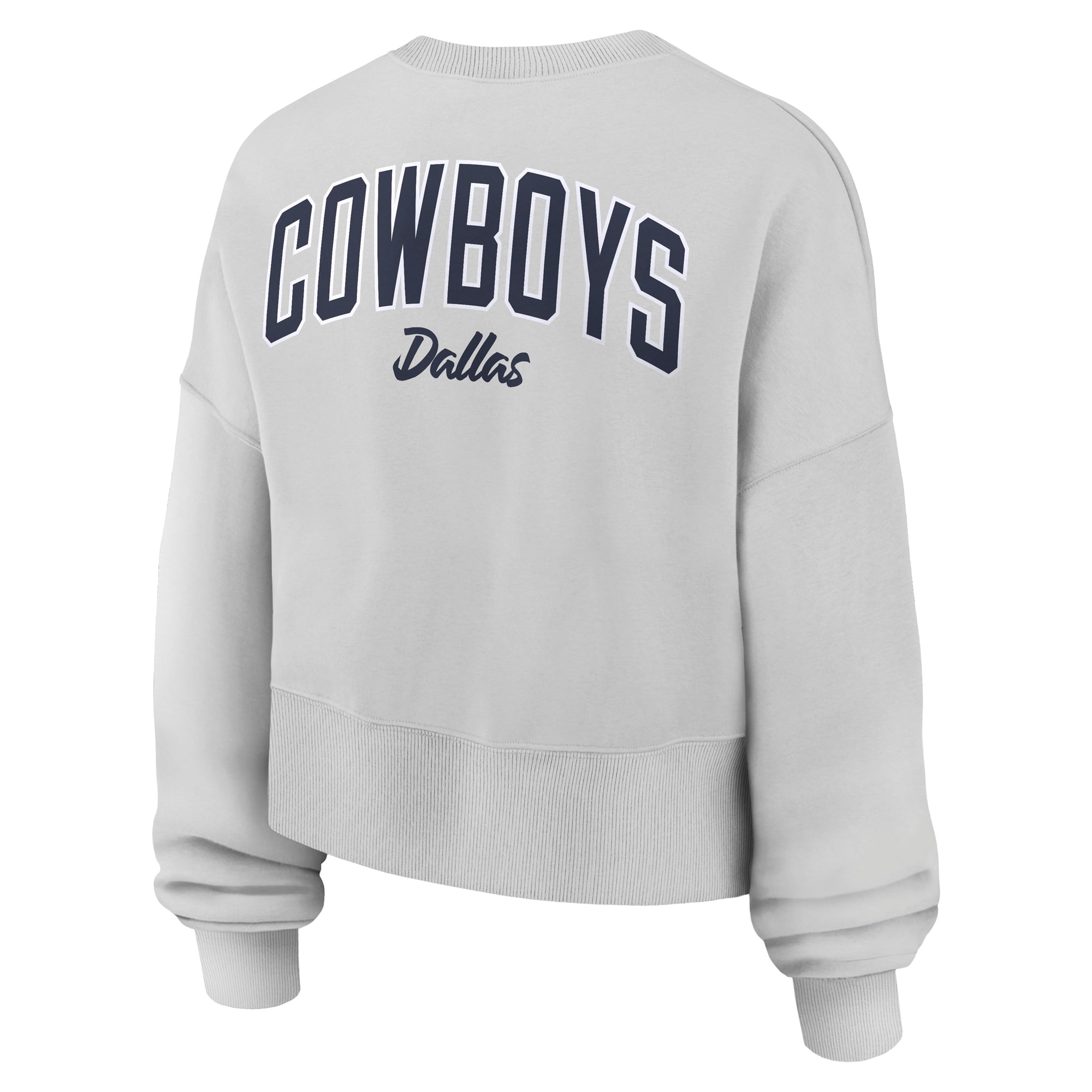 Sweat-shirt polaire surdimensionné Nike gris Dallas Cowboys Primetime Phoenix pour femme
