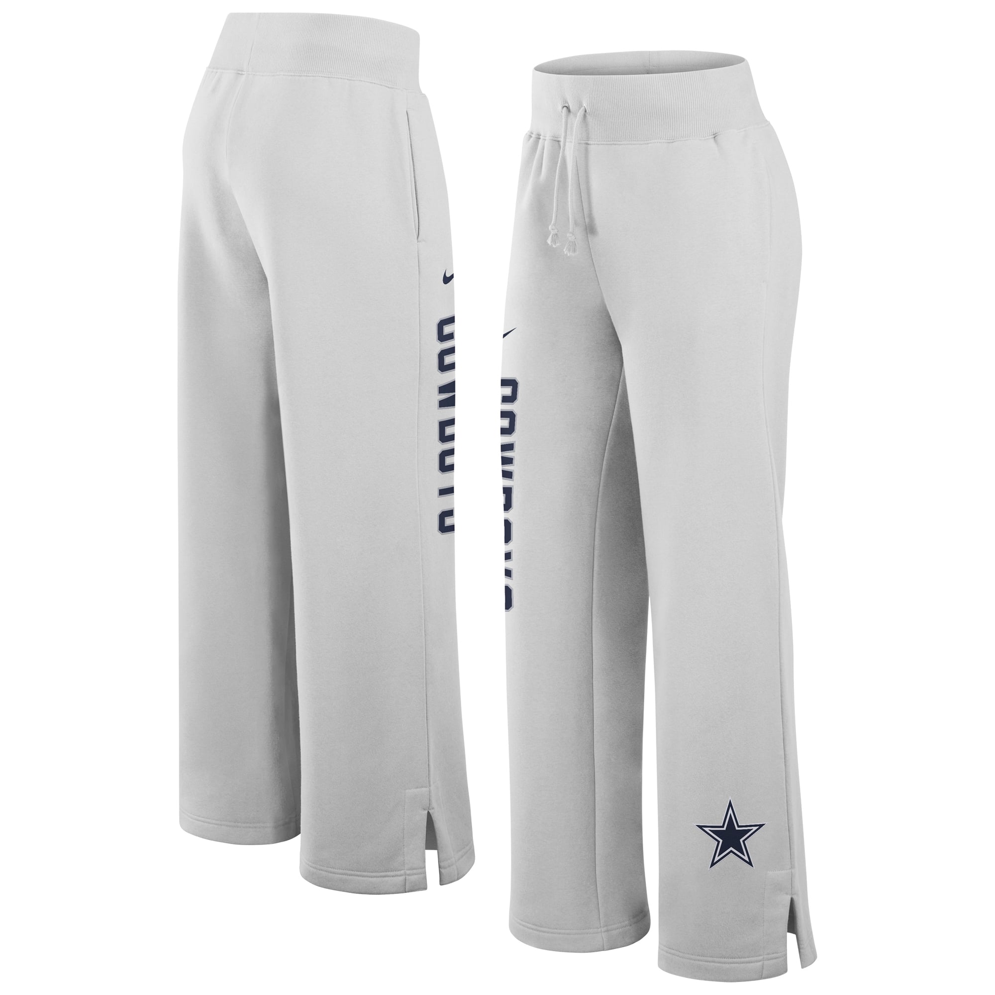 Pantalon de survêtement large en polaire Nike Dallas Cowboys Primetime Phoenix gris pour femme