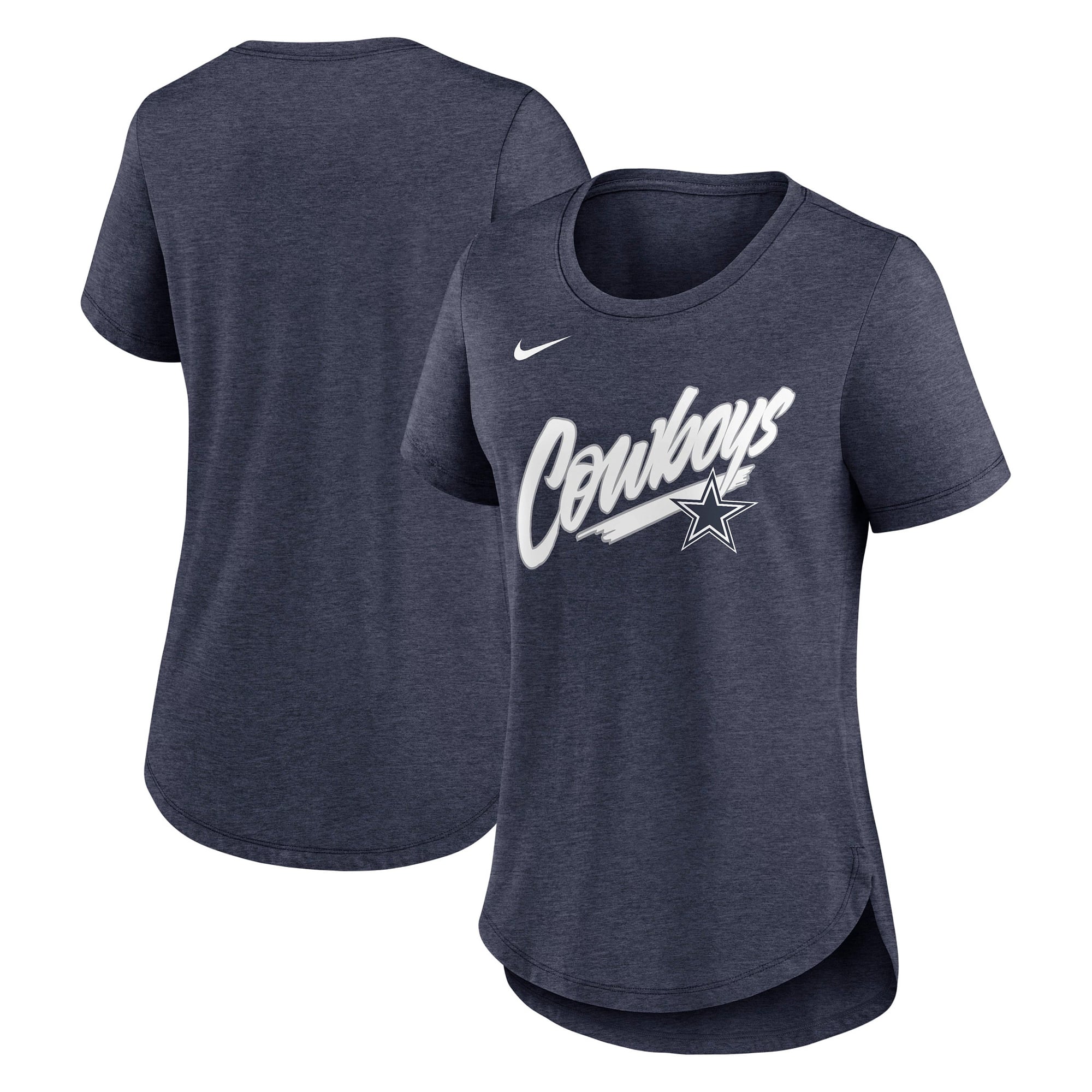 T-shirt Nike Primetime Tri-Blend bleu marine pour femme