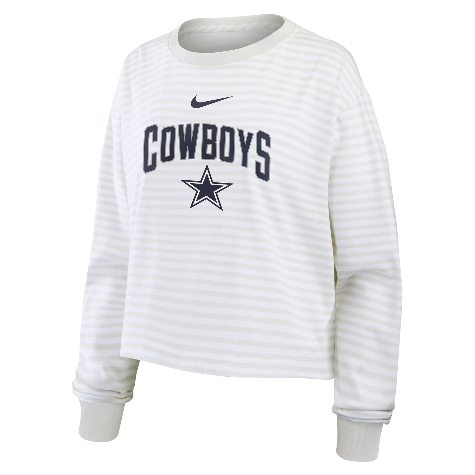 Women's Nike White Dallas Cowboys Loose Fit Crop Top