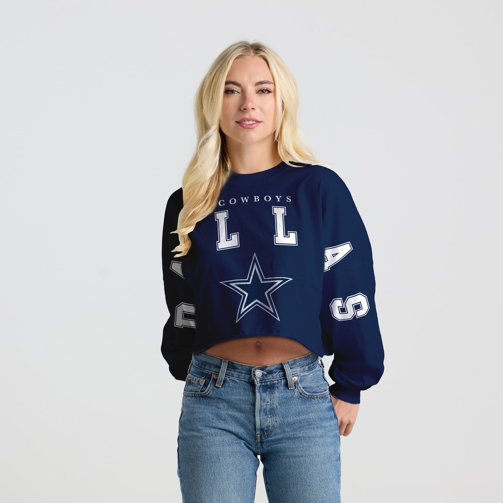 T-shirt court à manches longues Spirit Jersey pour femmes, bleu marine