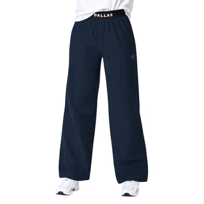 Dallas Cowboys Starter Women's Athleisure Wide-Leg Trousers - Navy
