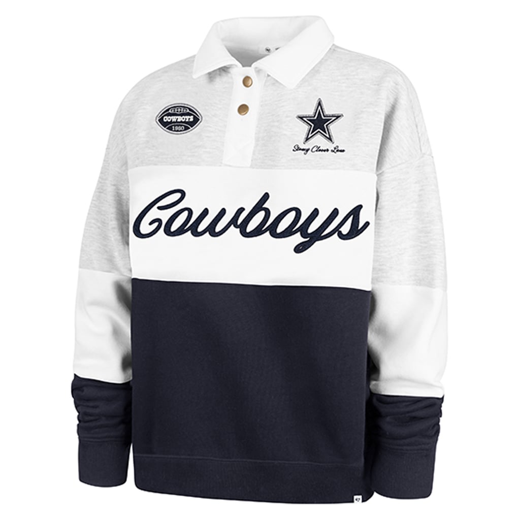 Dallas Cowboys Stoney Clover Lane x '47 Women's Cursive Paneled Rugby ...