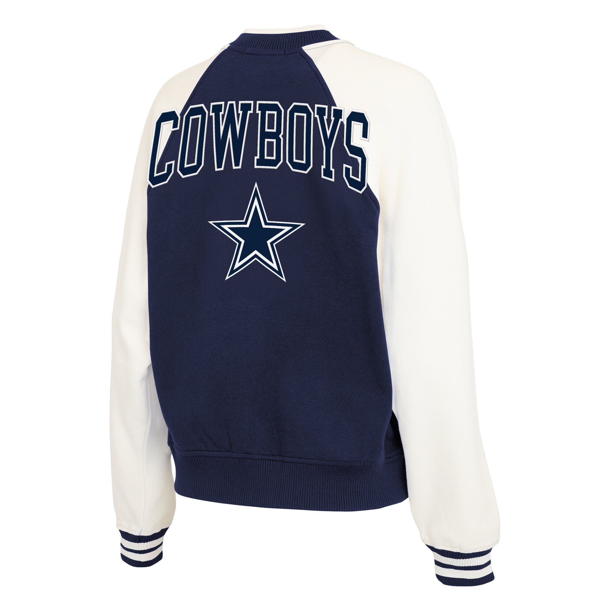 Veste universitaire polaire zippée bleu marine Dallas Cowboys pour femme de la marque WEAR by Erin Andrews