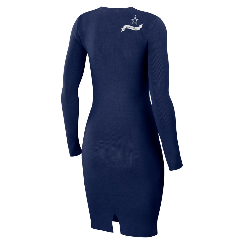 Dallas Cowboys WEAR by Erin Andrews Women's Lace Up Long Sleeve Dress