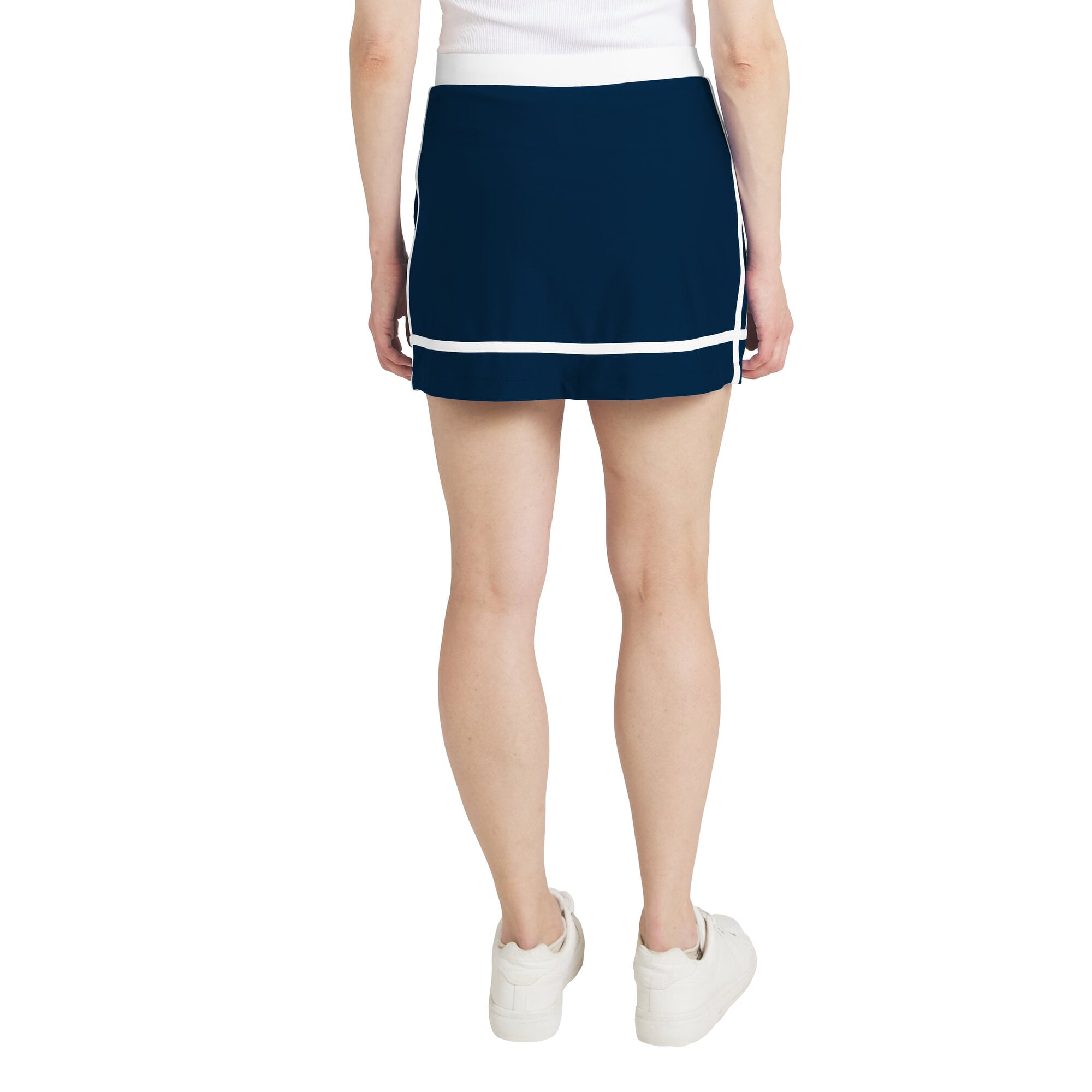 Women's WEAR by Erin Andrews Navy Dallas Cowboys Stripe Skort
