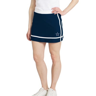  Dallas Cowboys WEAR by Erin Andrews Women's Stripe Skort - Navy